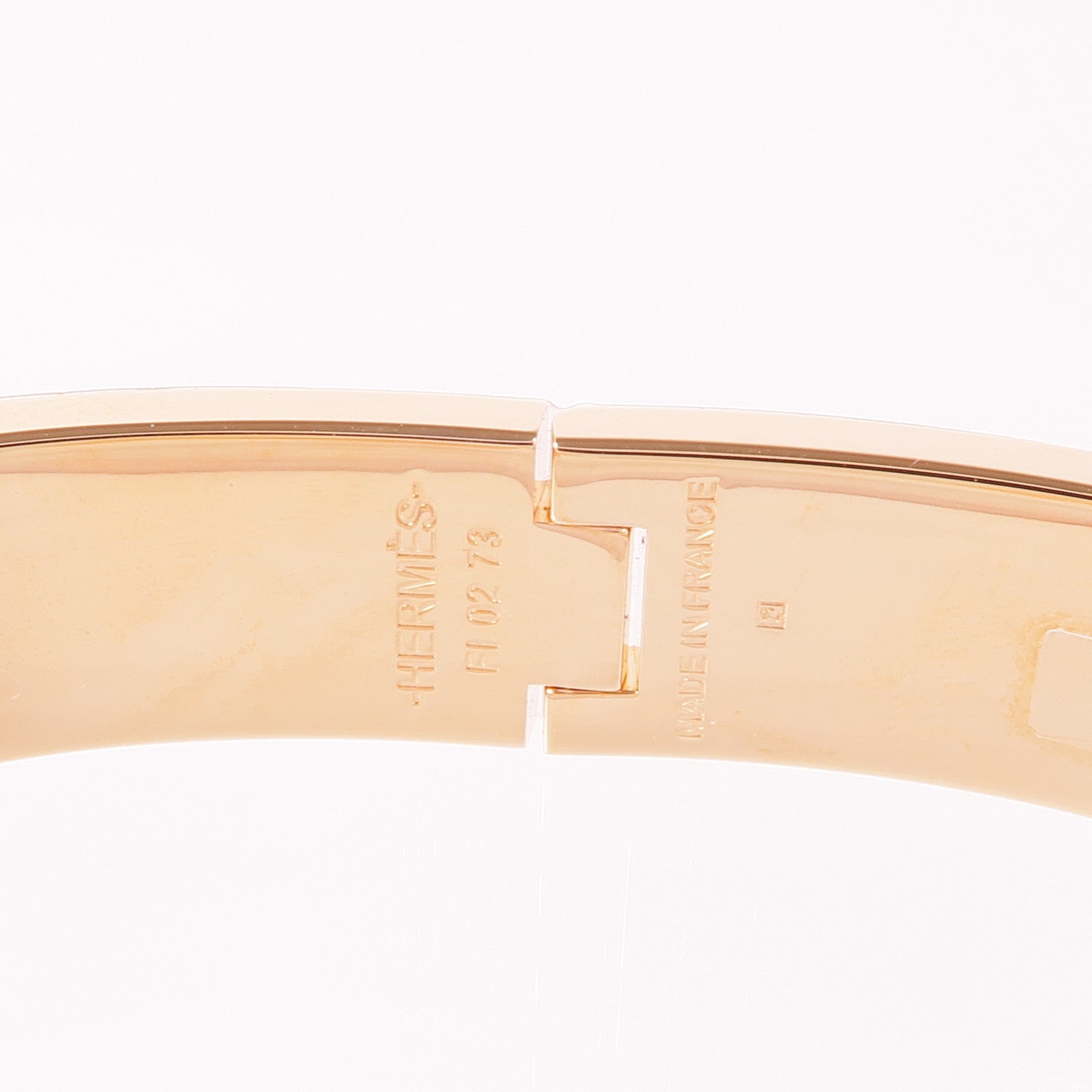 HERMES 金屬/琺瑯Clic H Bracelet手鐲Noir