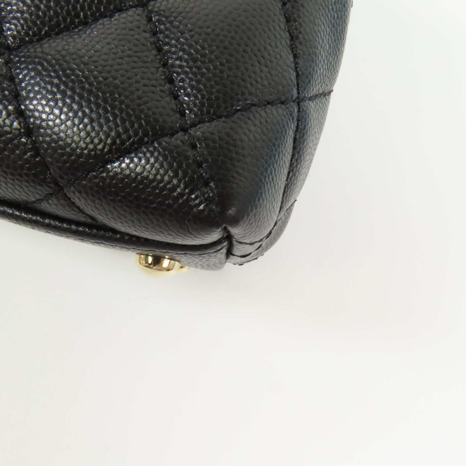 CHANEL 牛皮皮革Coco Handle Small金扣手挽肩背兩用袋