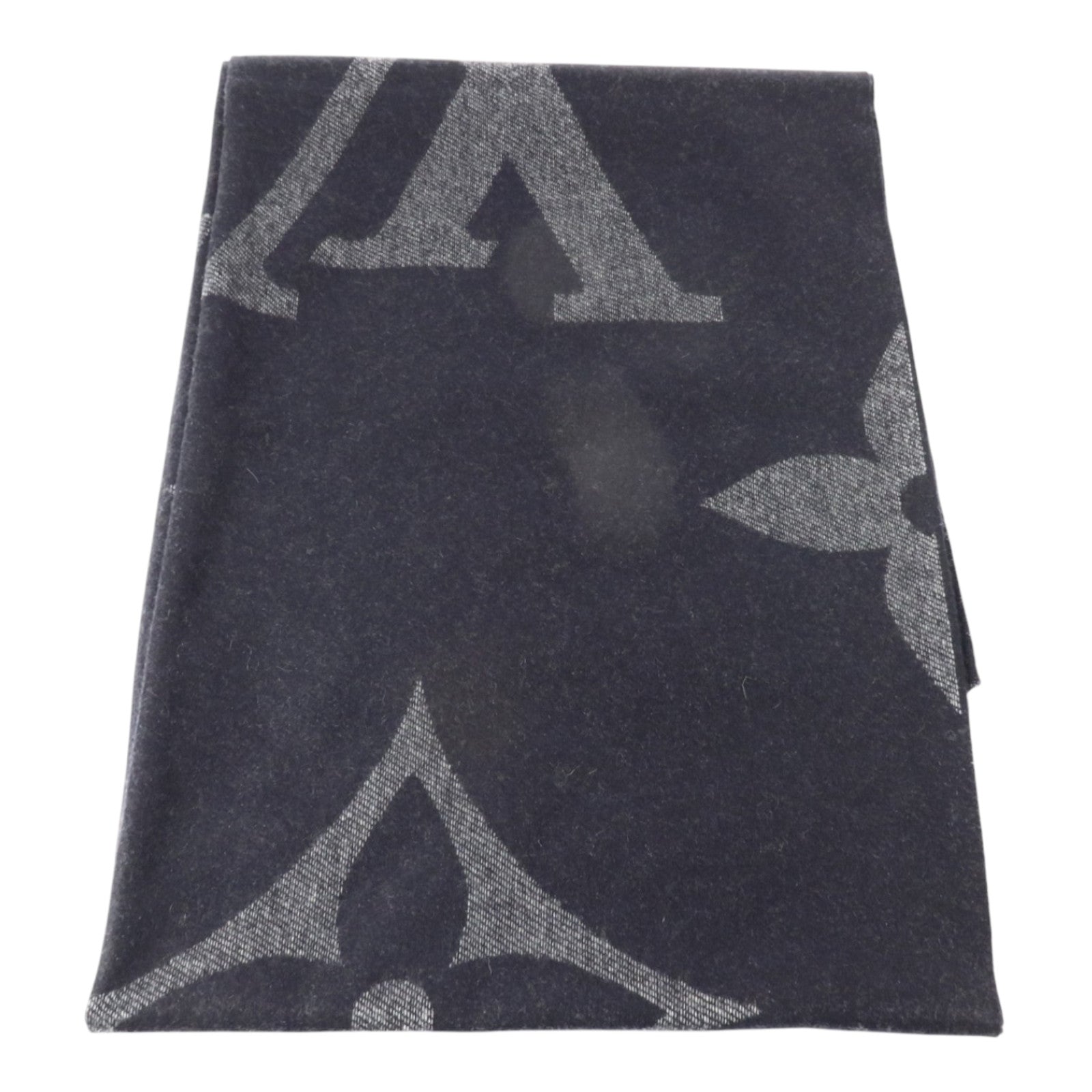 LOUIS VUITTON 羊絨Monogram Giant Scarf圍巾