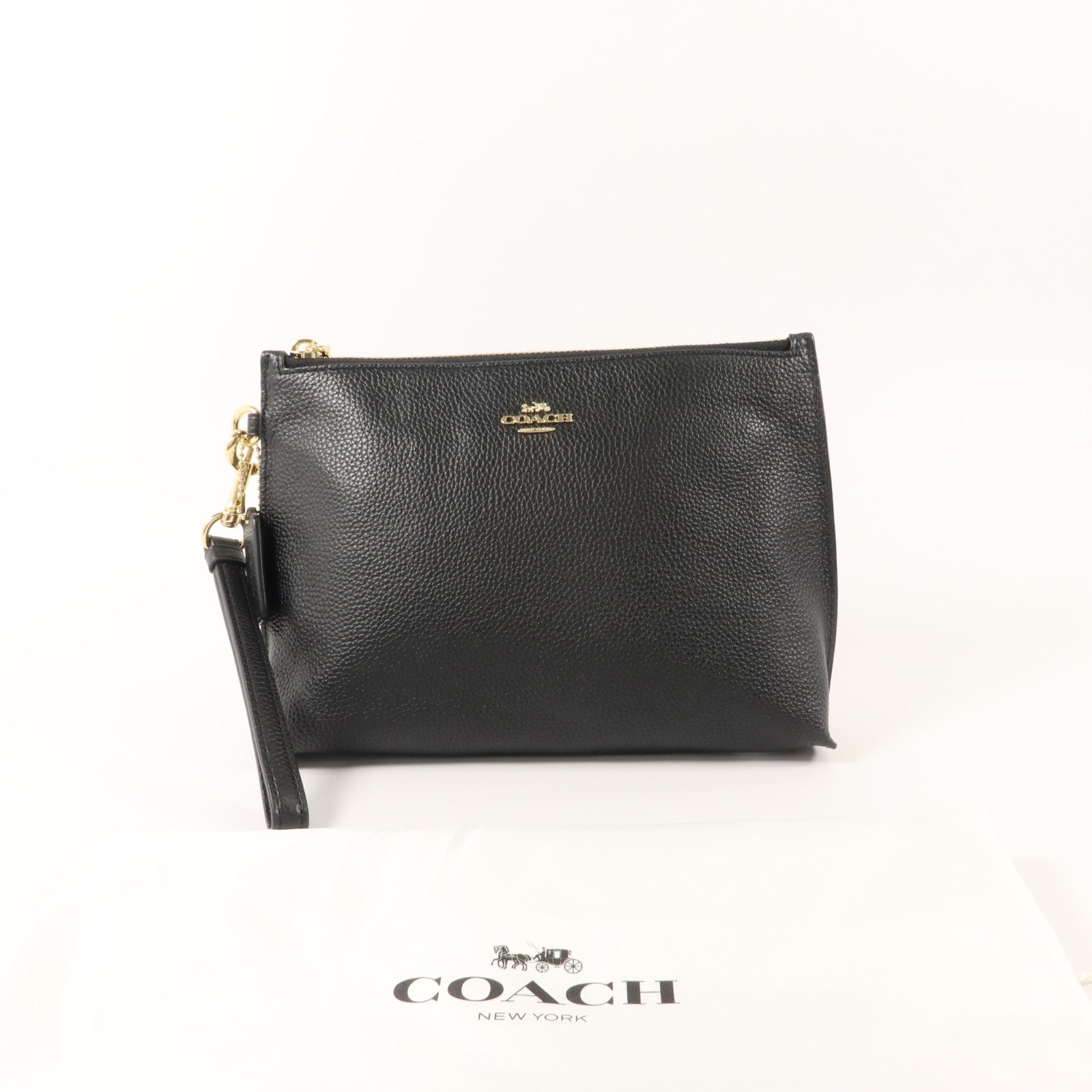 COACH 牛皮皮革Pouch小袋