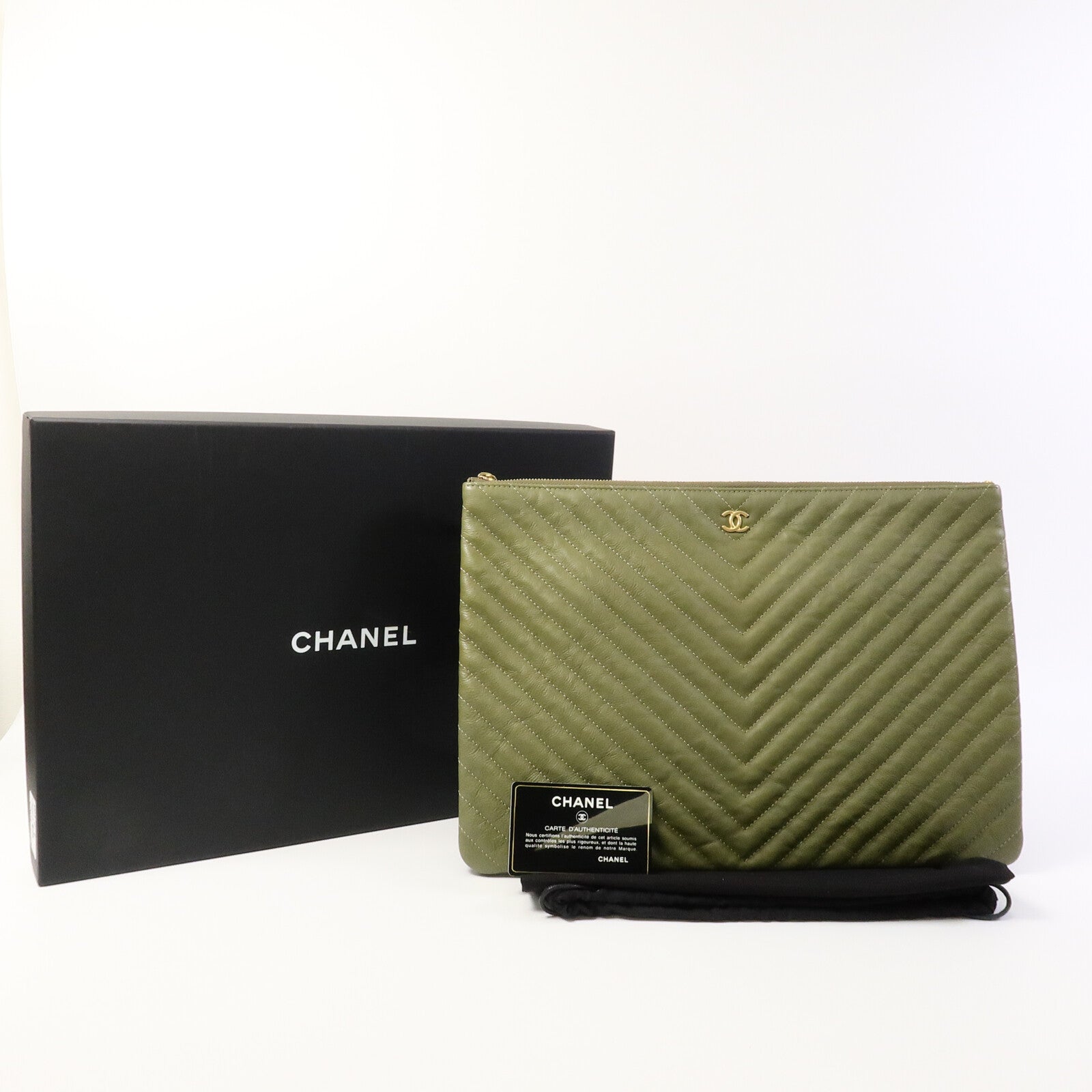 CHANEL 牛皮皮革Clutch Bag手拿包