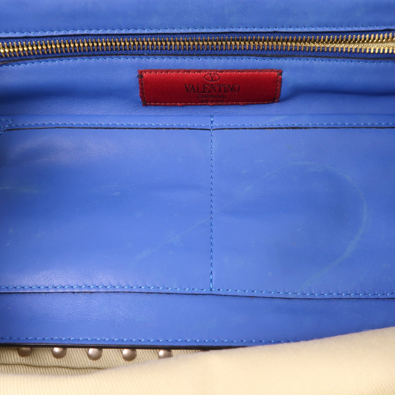 Valentino 【激減優惠】牛皮皮革2 Way Shoulder Bag金扣手挽肩背兩用袋