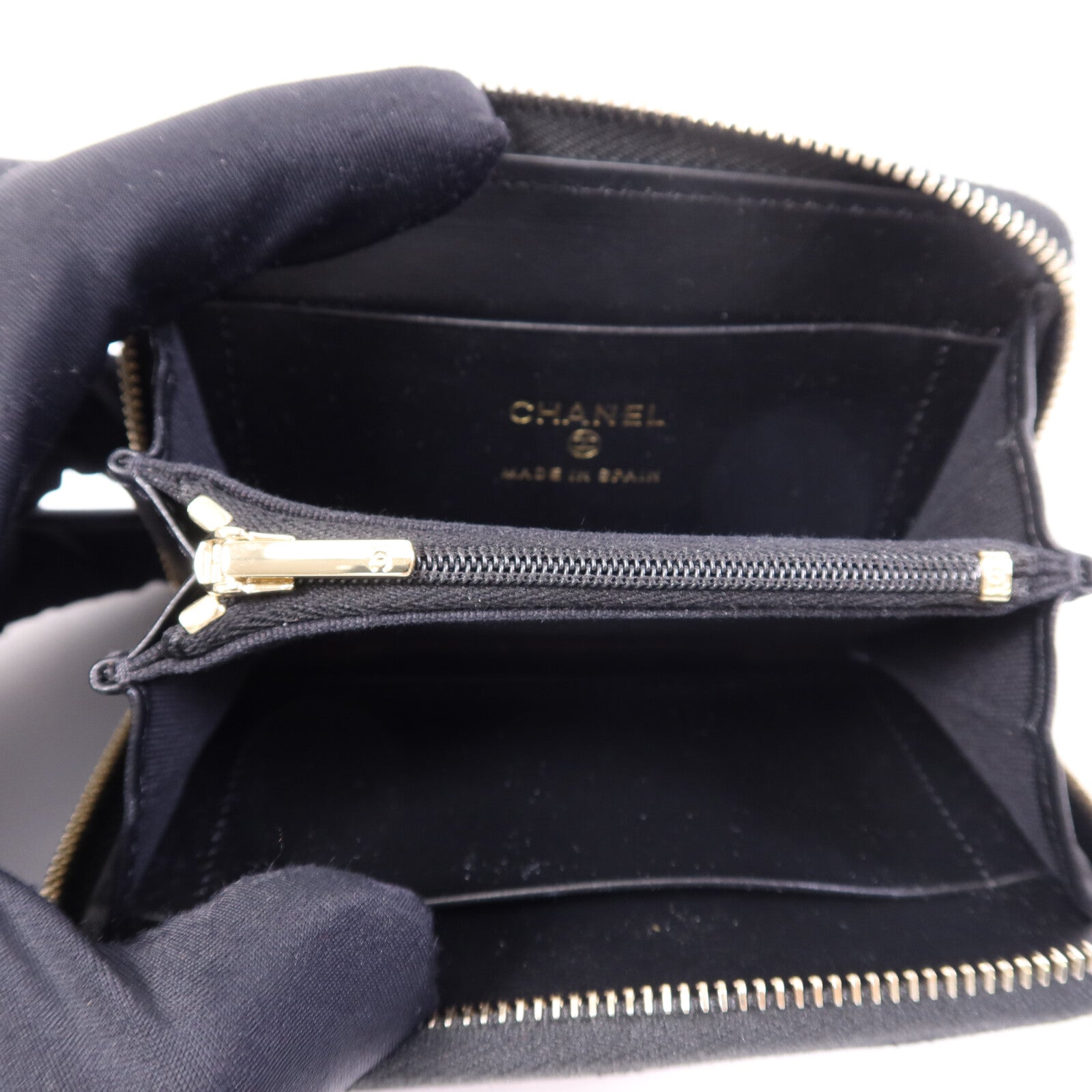 CHANEL 牛皮皮革Card Case金扣卡片套