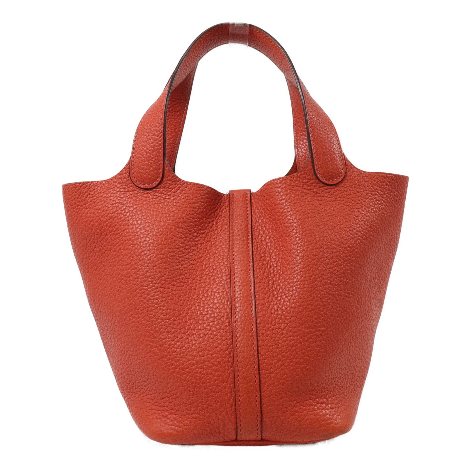 HERMES Clemence皮革Picotin PM手挽袋Bougainvillier