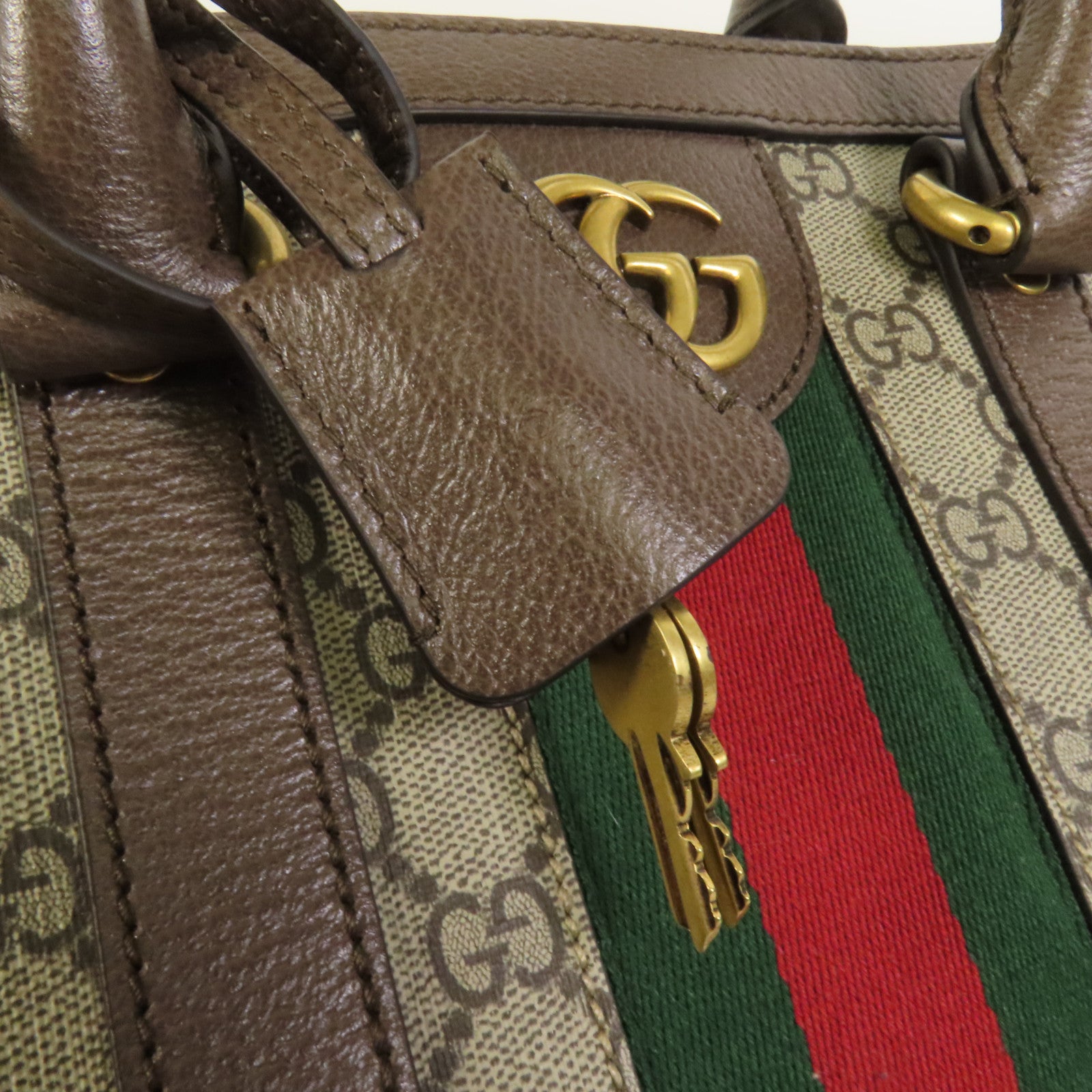 GUCCI 【激減優惠】塗層帆布Savoy Medium Duffel金扣手挽肩背兩用袋