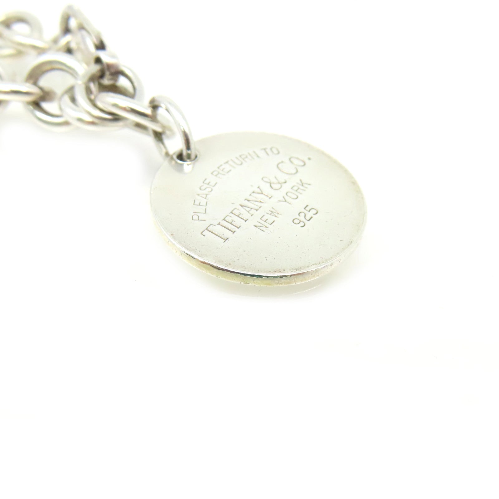 TIFFANY＆CO 【激減優惠】925純銀Circle Tag Charm Bracelet手鏈
