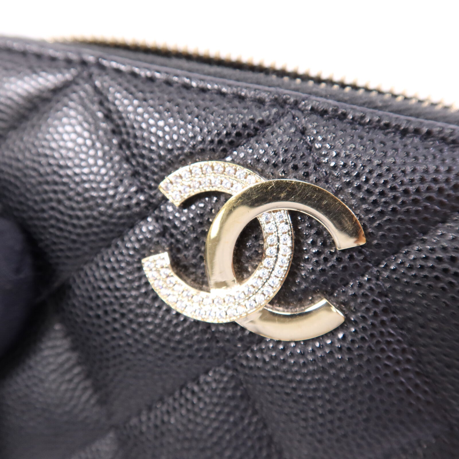 CHANEL 牛皮皮革Card Case金扣卡片套