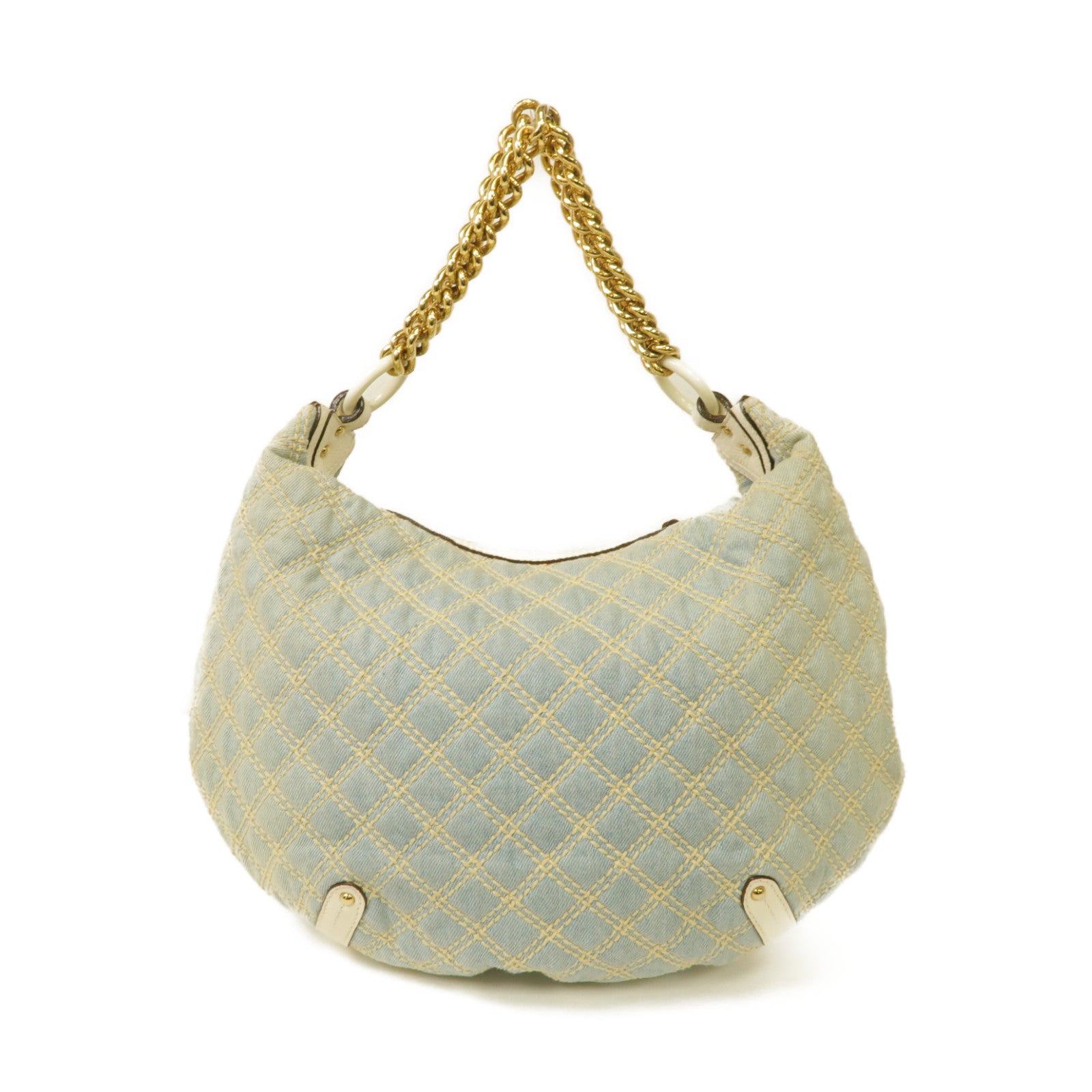 MARC JACOBS 帆布Shoulder Bag金扣肩背袋藍色