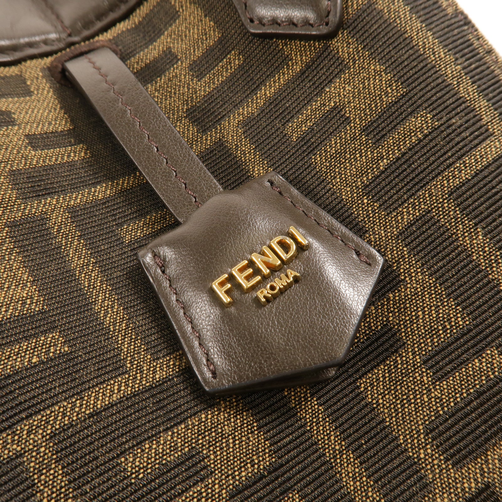 FENDI 帆布Origami Mini FF肩背袋
