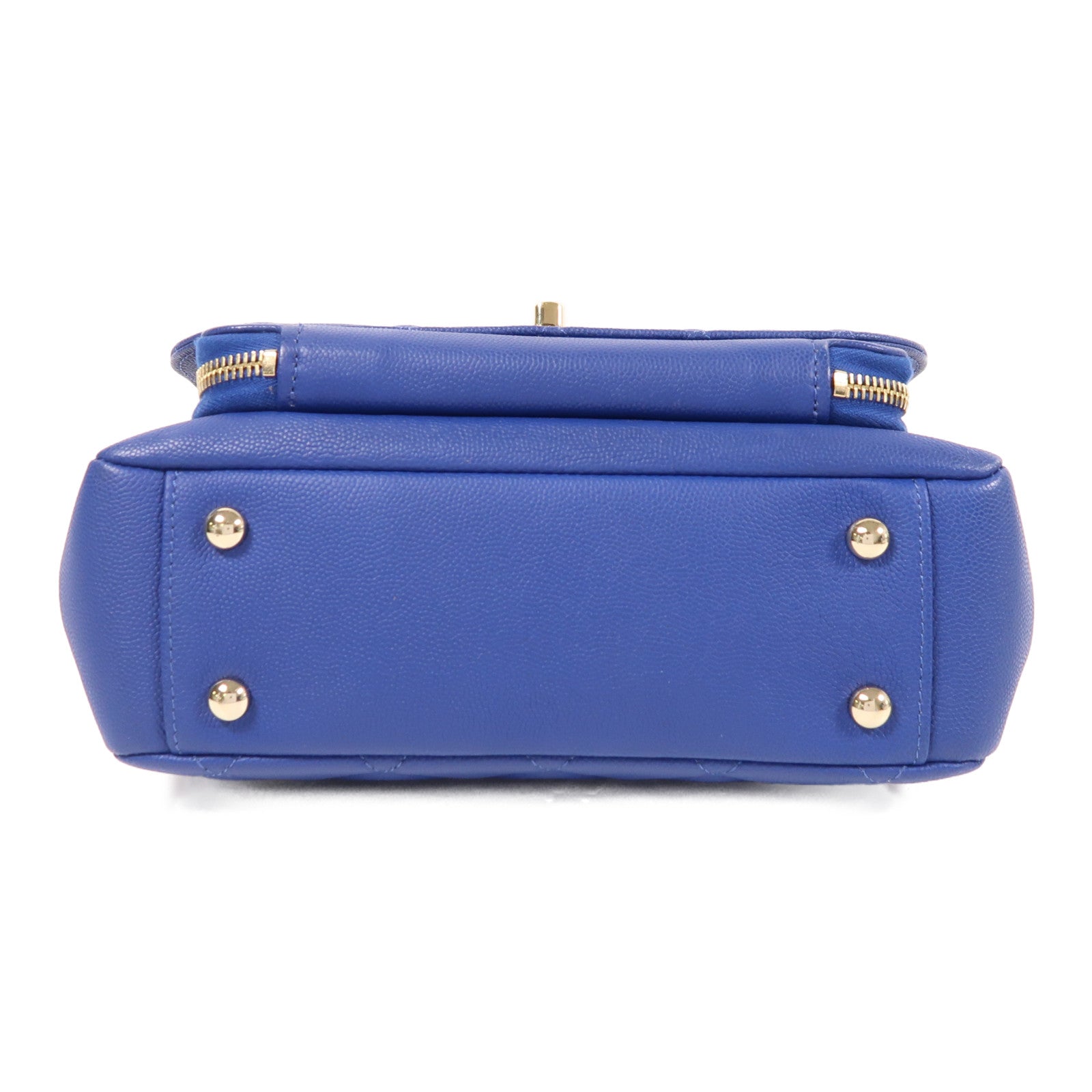 CHANEL 牛皮皮革Business Affinity金扣鏈帶手挽肩背兩用袋