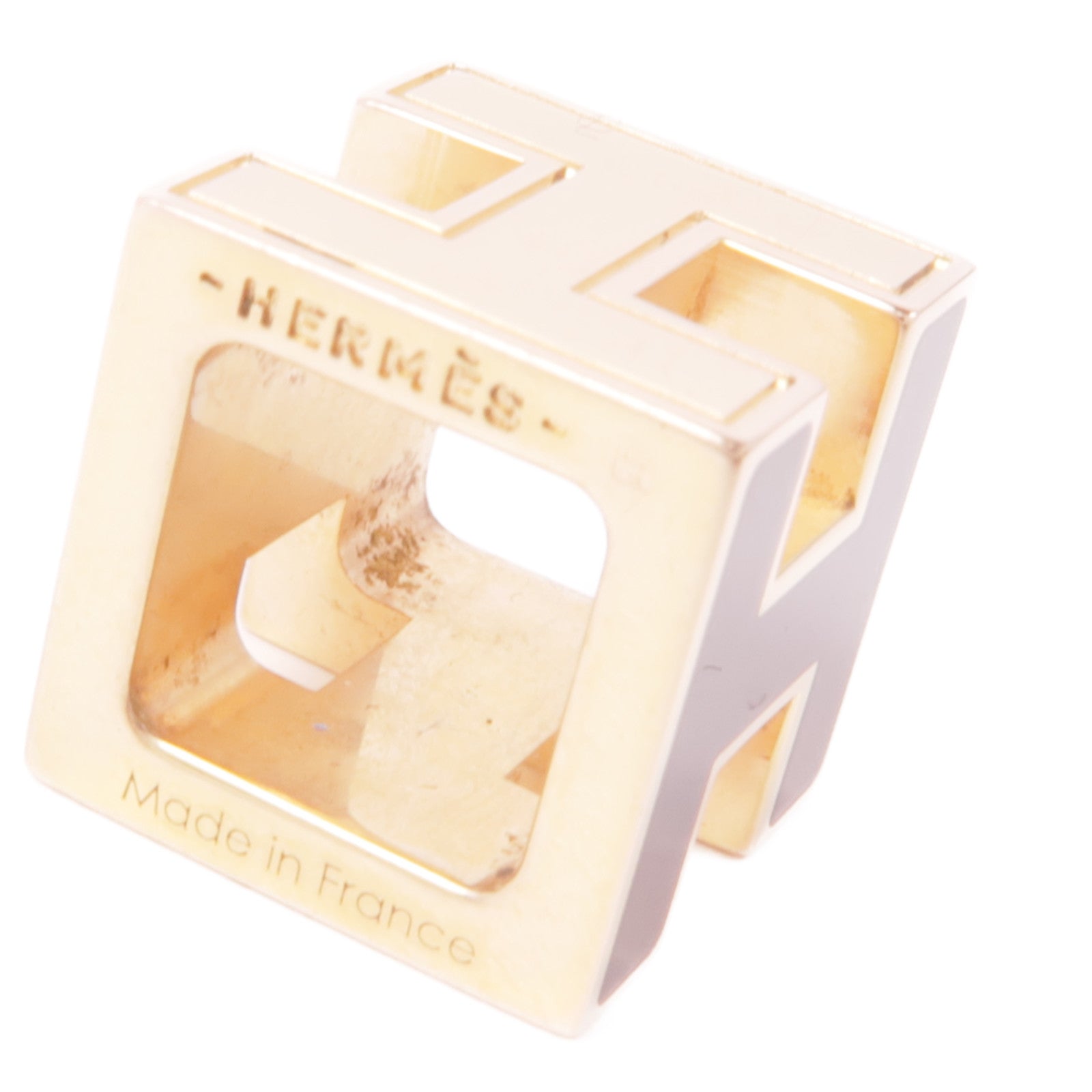 HERMES 金屬Cube d'H (H Cube) Necklace項鏈