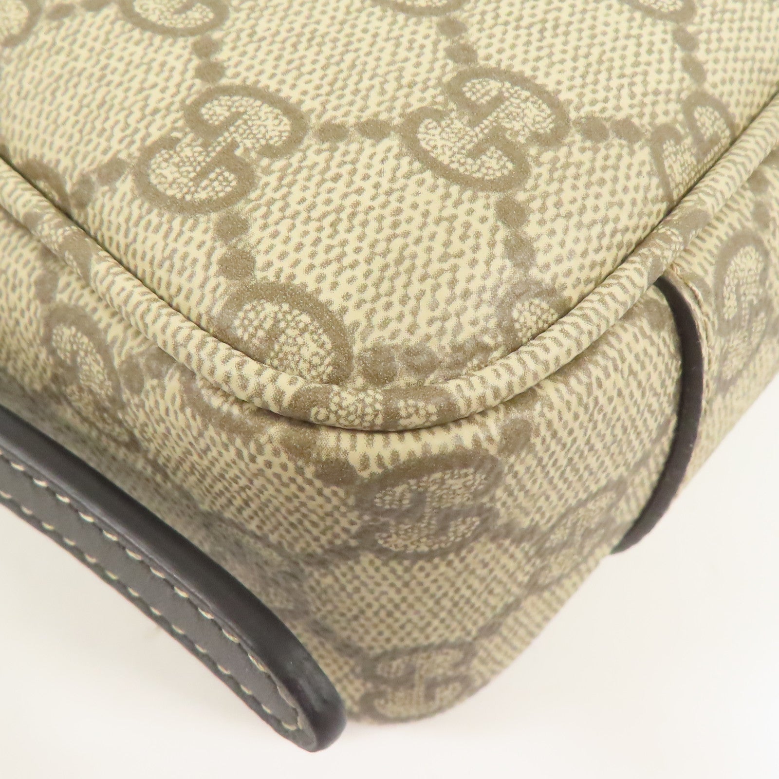 GUCCI 塗層帆布Shoulder Bag金扣手挽肩背兩用袋