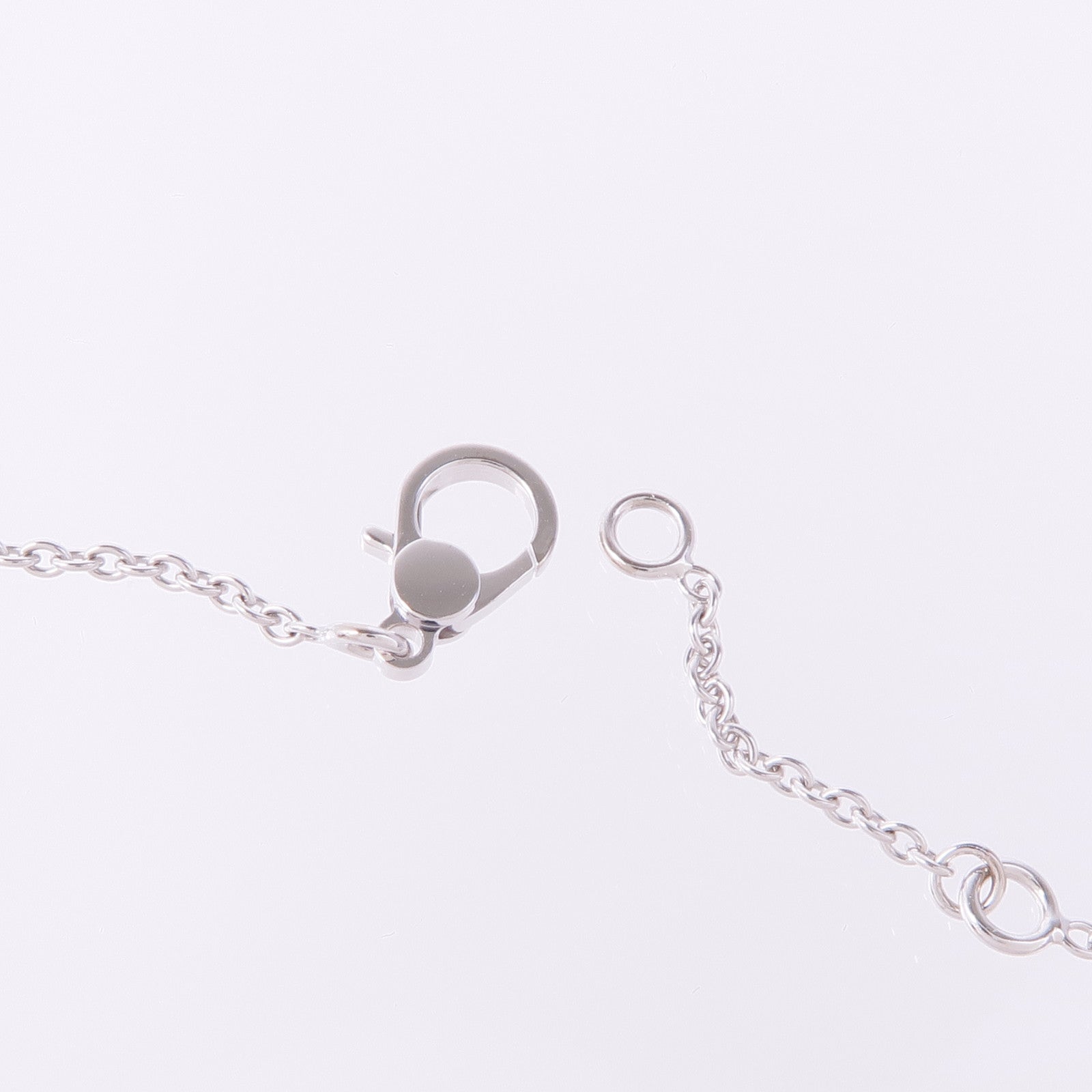 HERMES 18K白金Finesse Pendant鑽石項鍊