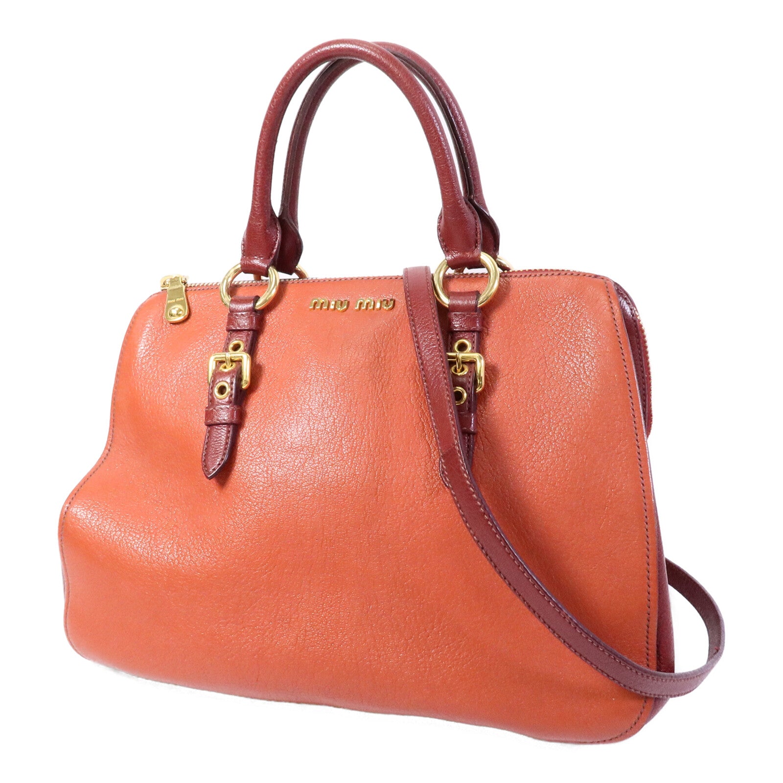 Miu Miu 羊皮皮革2 Way Shoulder Bag手挽肩背兩用袋