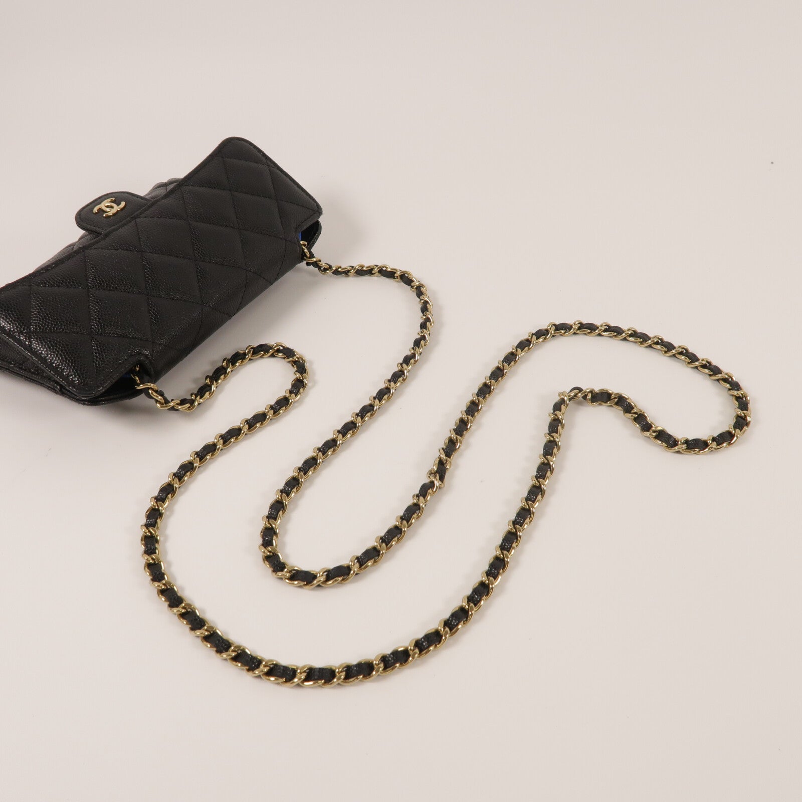 CHANEL 牛皮皮革Chain Shoulder鏈帶肩背袋