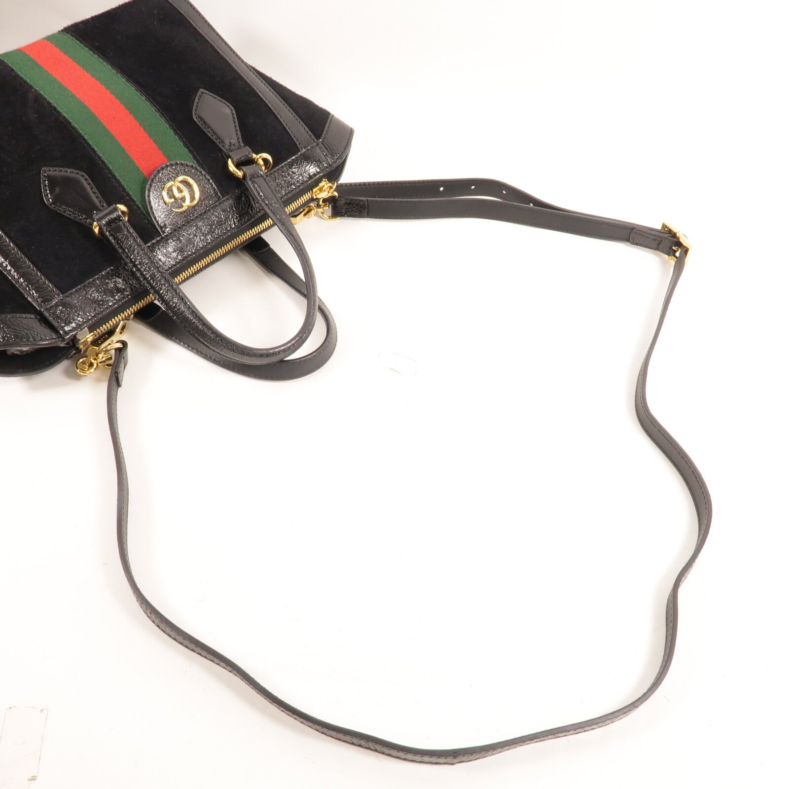 GUCCI 麂皮/牛皮皮革Supreme Ophidia Small Tote Bag手挽肩背兩用袋