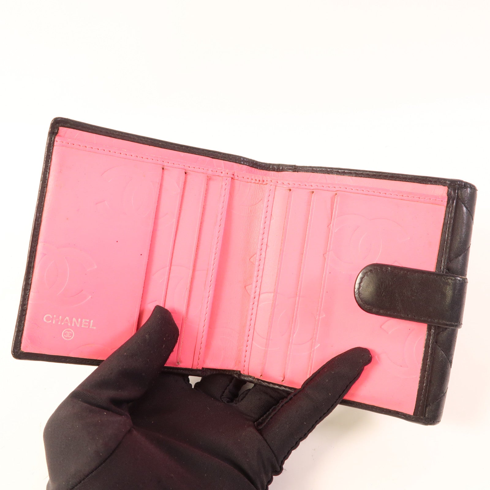 CHANEL 牛皮皮革Cambon Wallet錢包