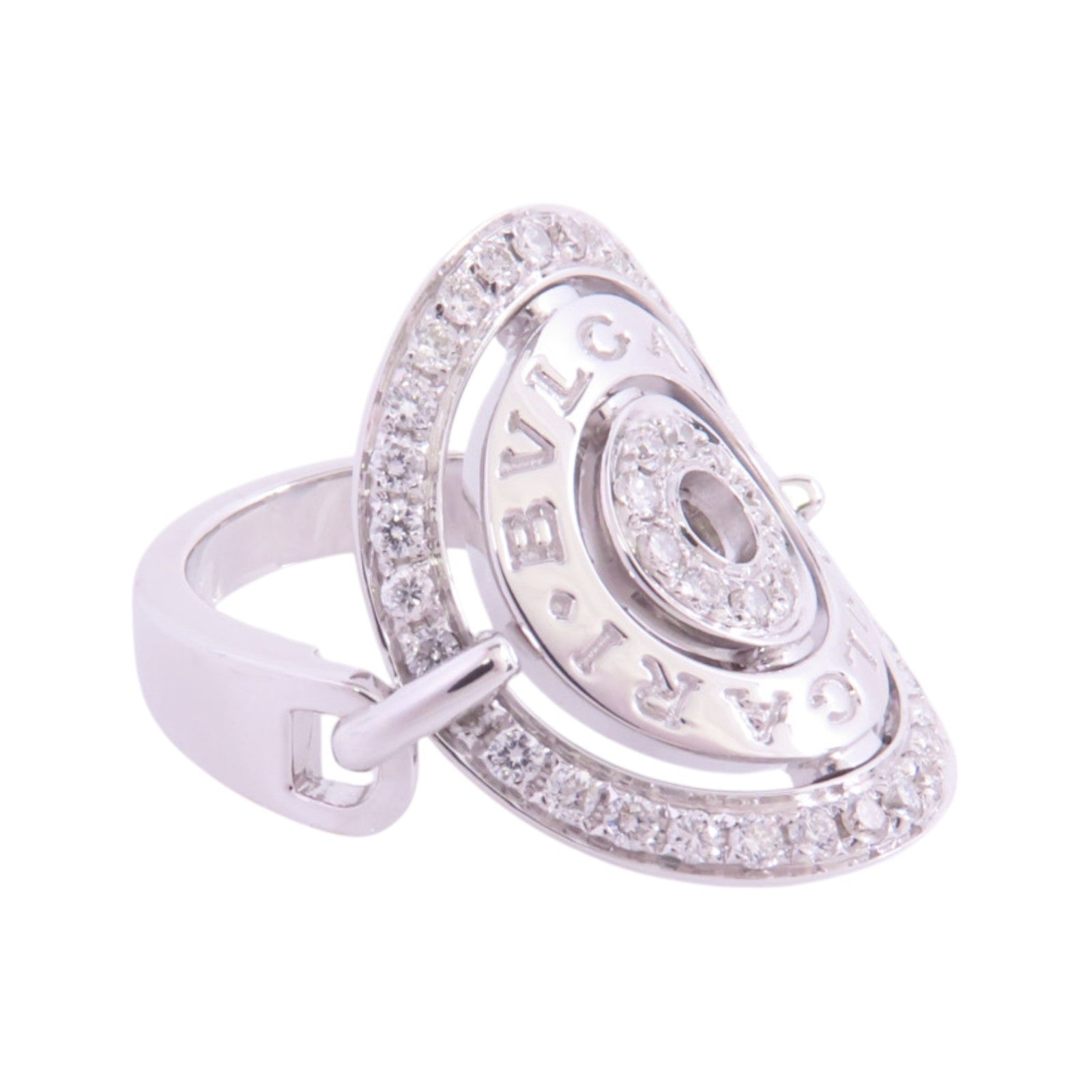 BVLGARI 18K白金Astrale Diamond Ring鑽石戒指US#5.75