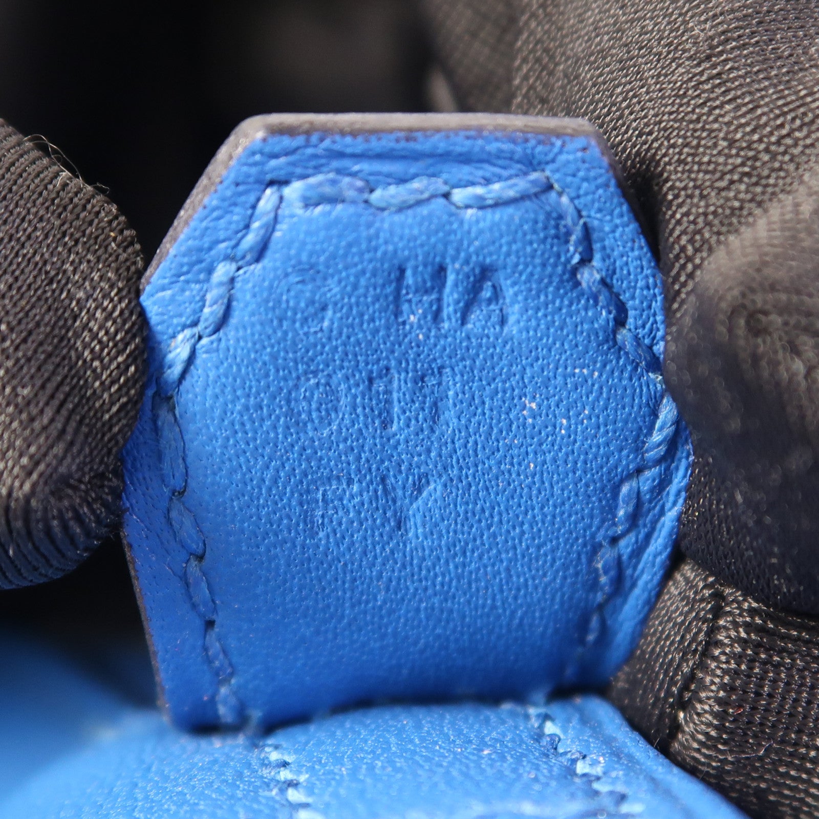 HERMES Swift皮革Bolide 27銀扣手挽肩背兩用袋Bleu Zanzibar