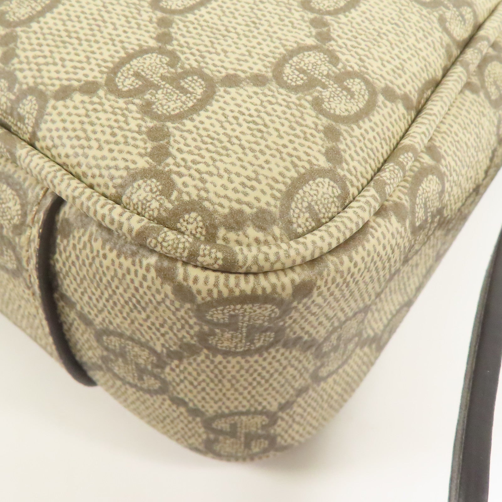 GUCCI 塗層帆布Shoulder Bag金扣手挽肩背兩用袋