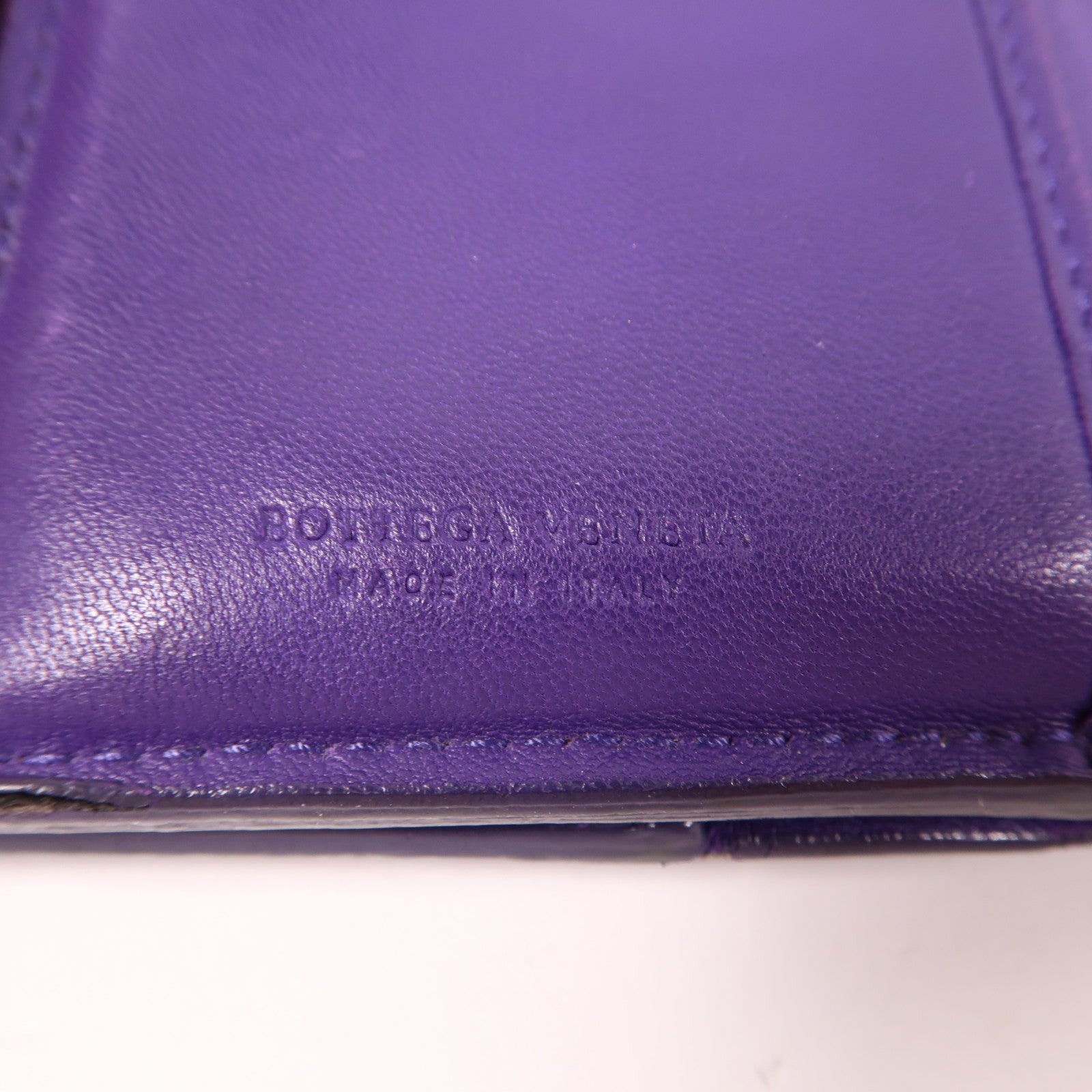 BOTTEGA VENETA 織紋皮革Wallet錢包紫色