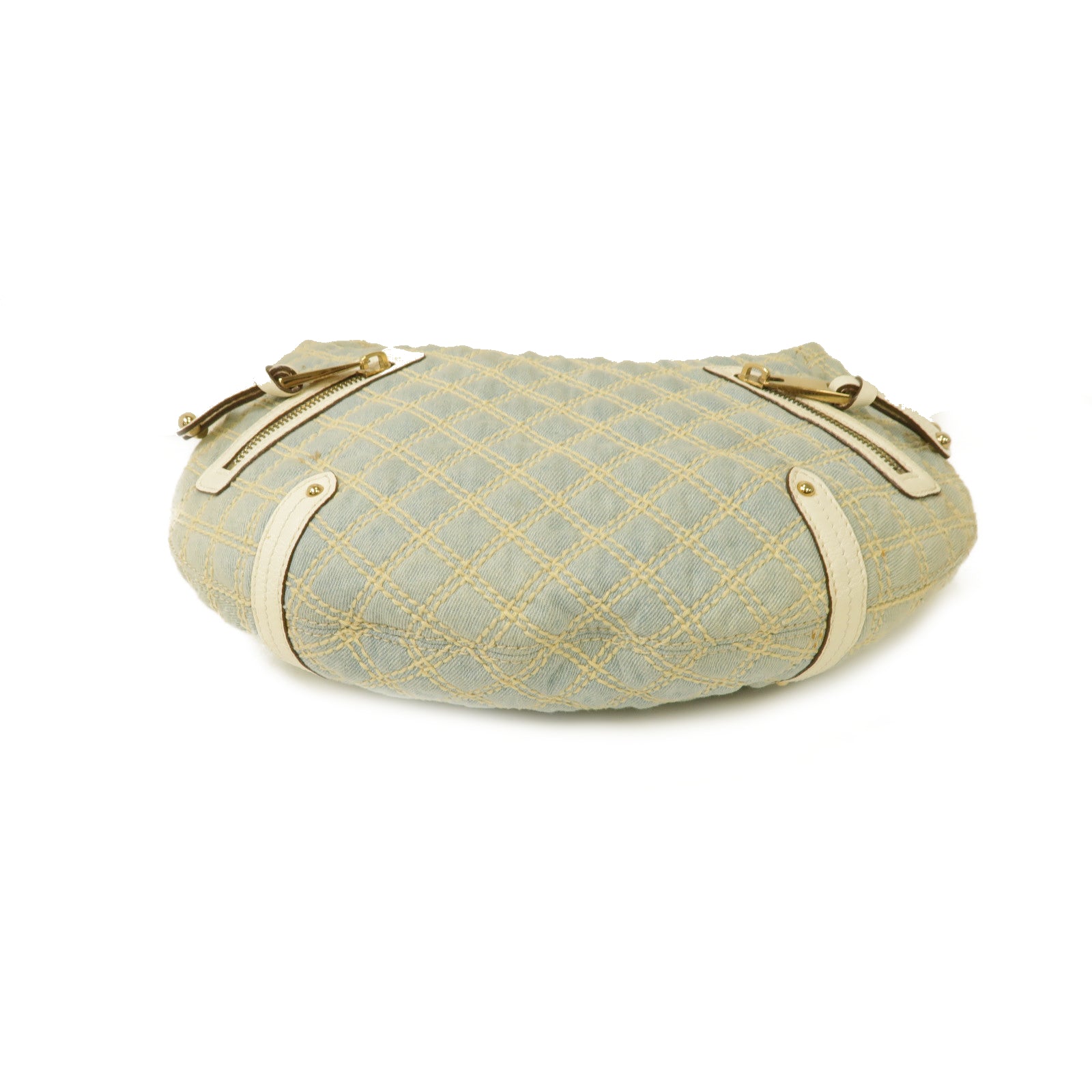 MARC JACOBS 帆布Shoulder Bag金扣肩背袋藍色