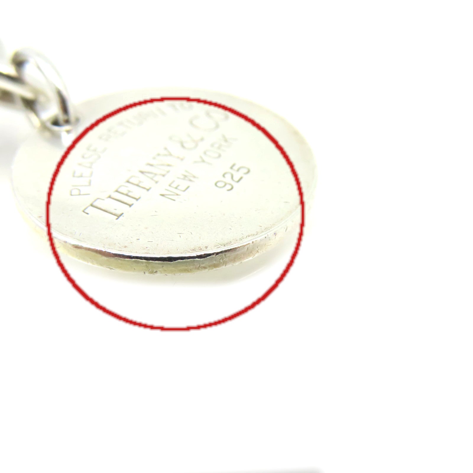 TIFFANY＆CO 【激減優惠】925純銀Circle Tag Charm Bracelet手鏈