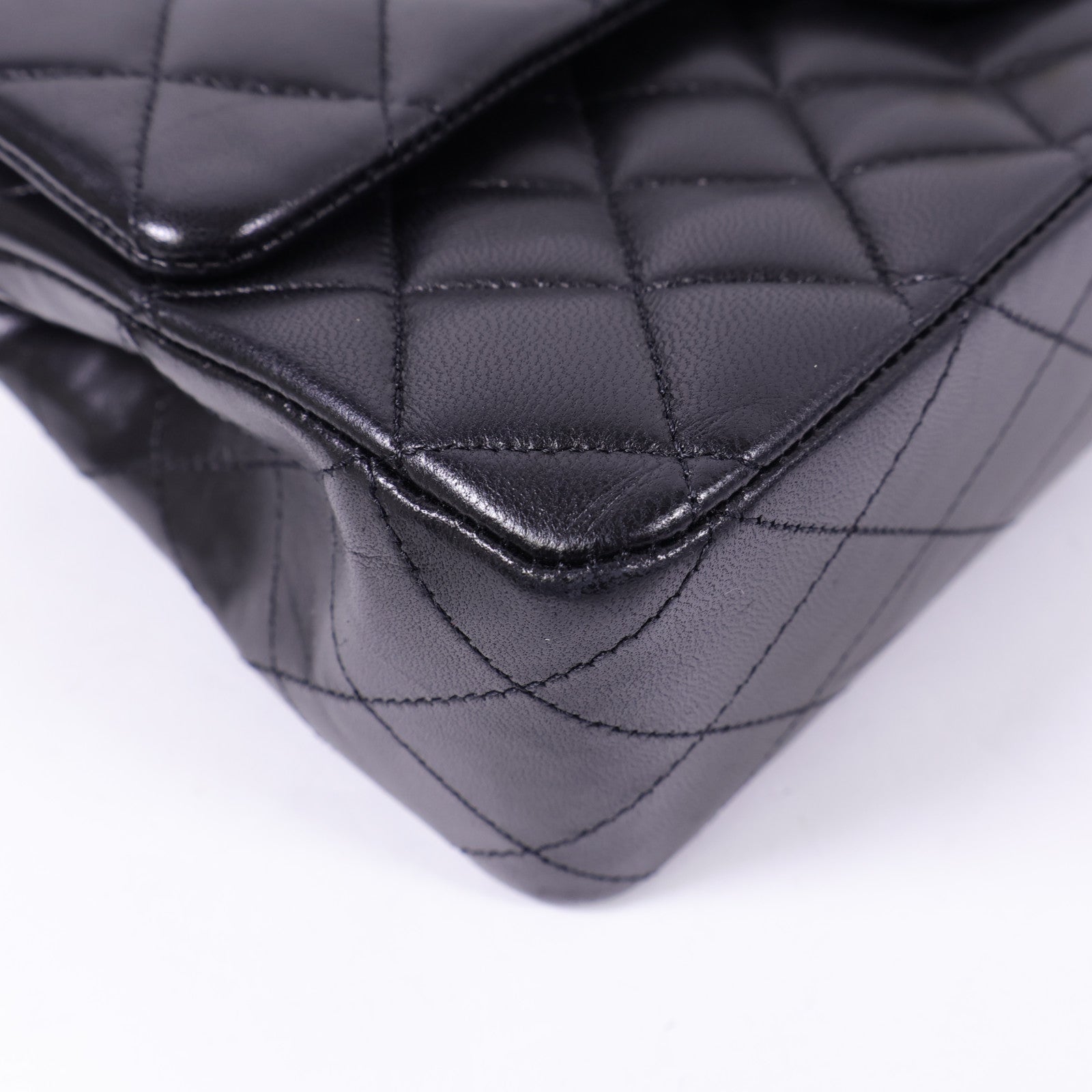 CHANEL 羊皮皮革Classic 25金扣手挽肩背兩用袋