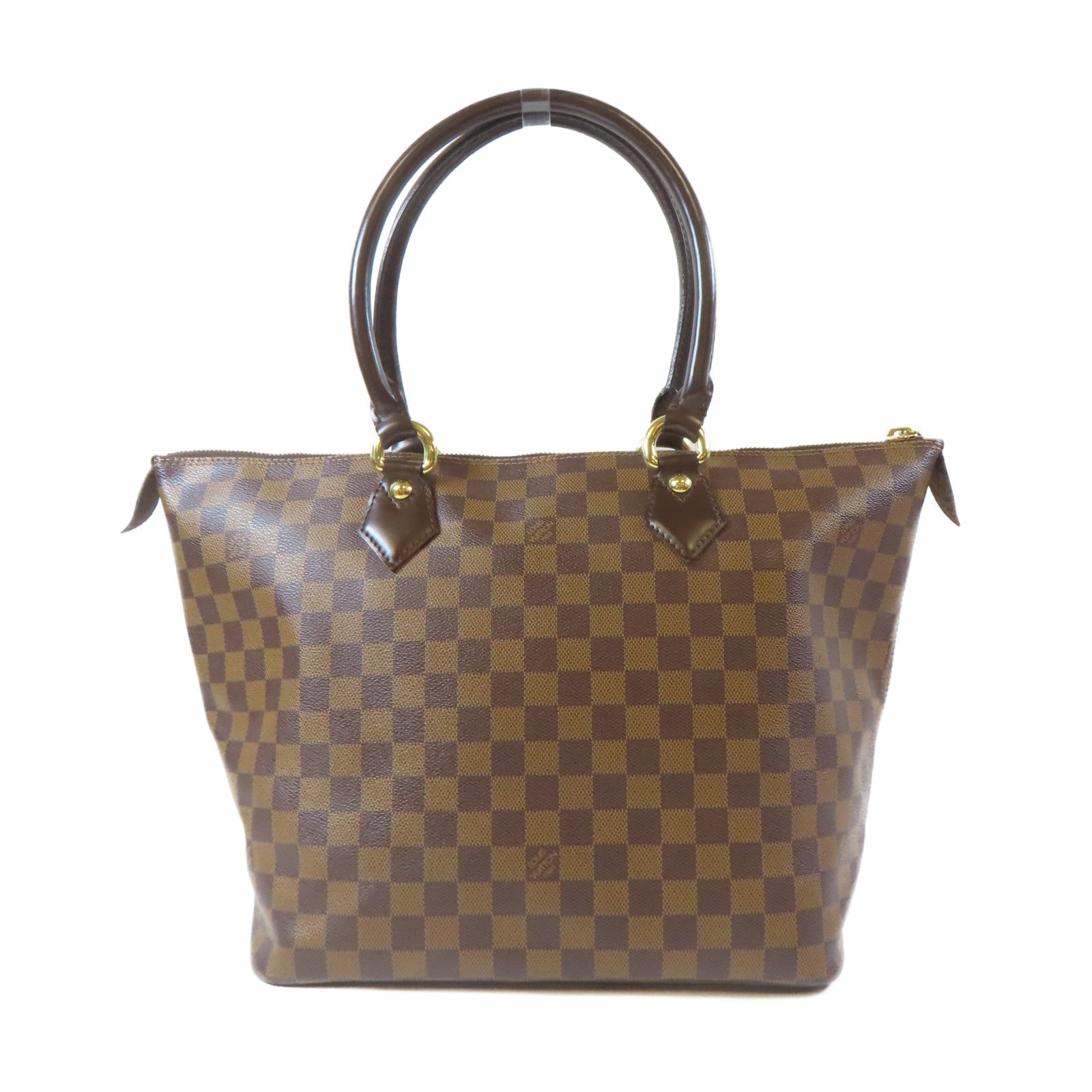 LOUIS VUITTON 【激減優惠】Damier Saleya MM金扣肩背袋啡色