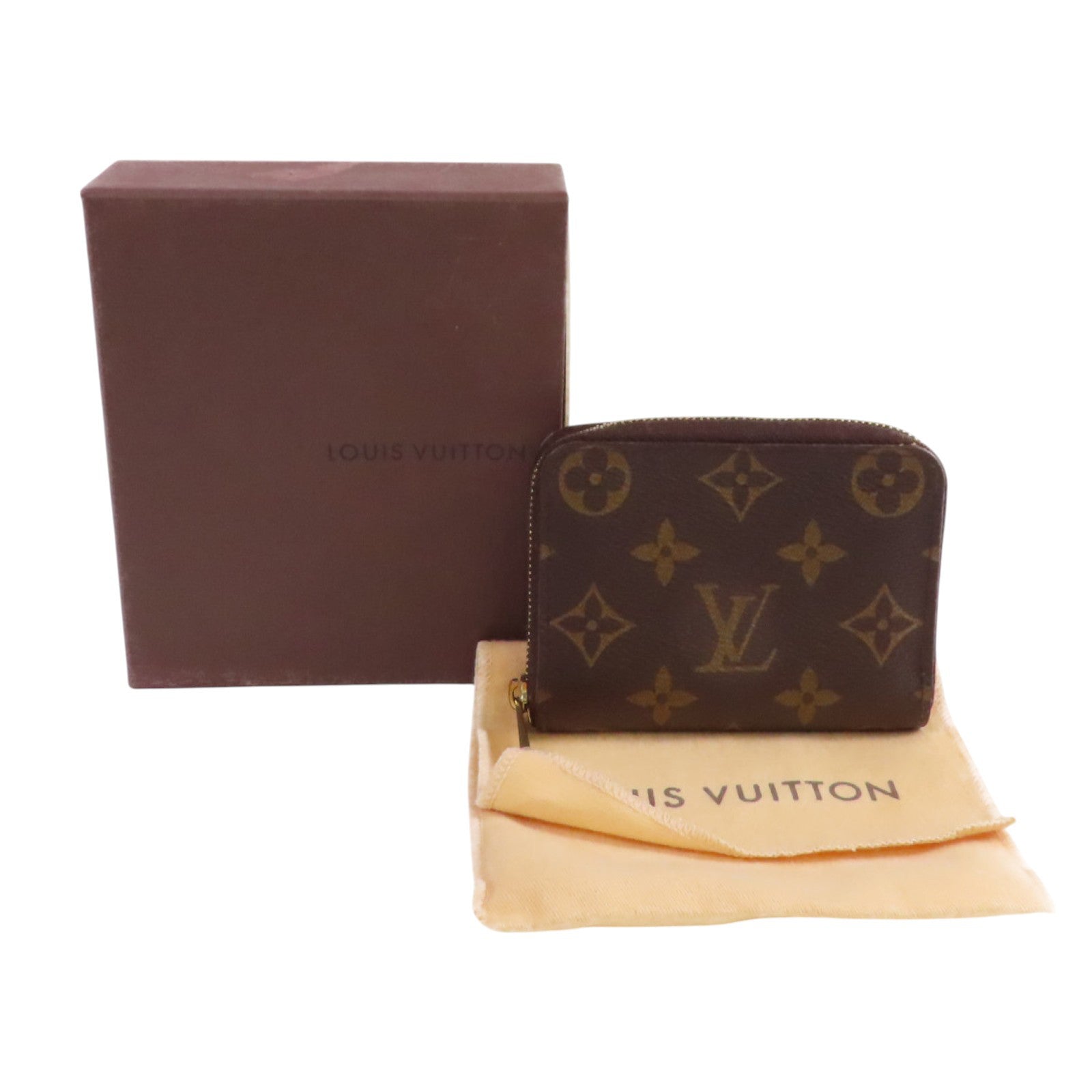 LOUIS VUITTON LV GHW Round Card Case Coin Case Card Holder M60067 Monogram