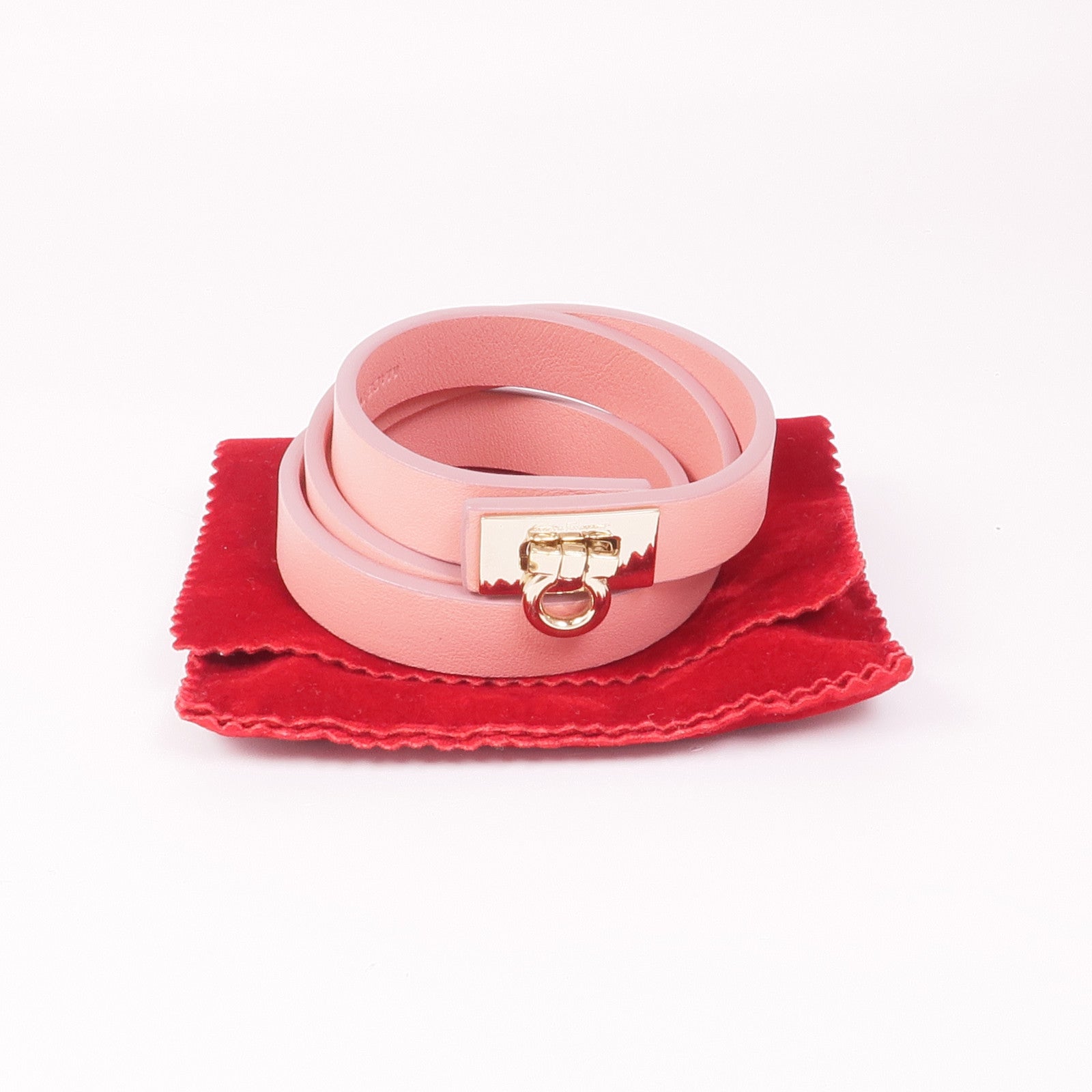 Salvatore Ferragamo 【激減優惠】牛皮皮革Bracelet金扣手帶