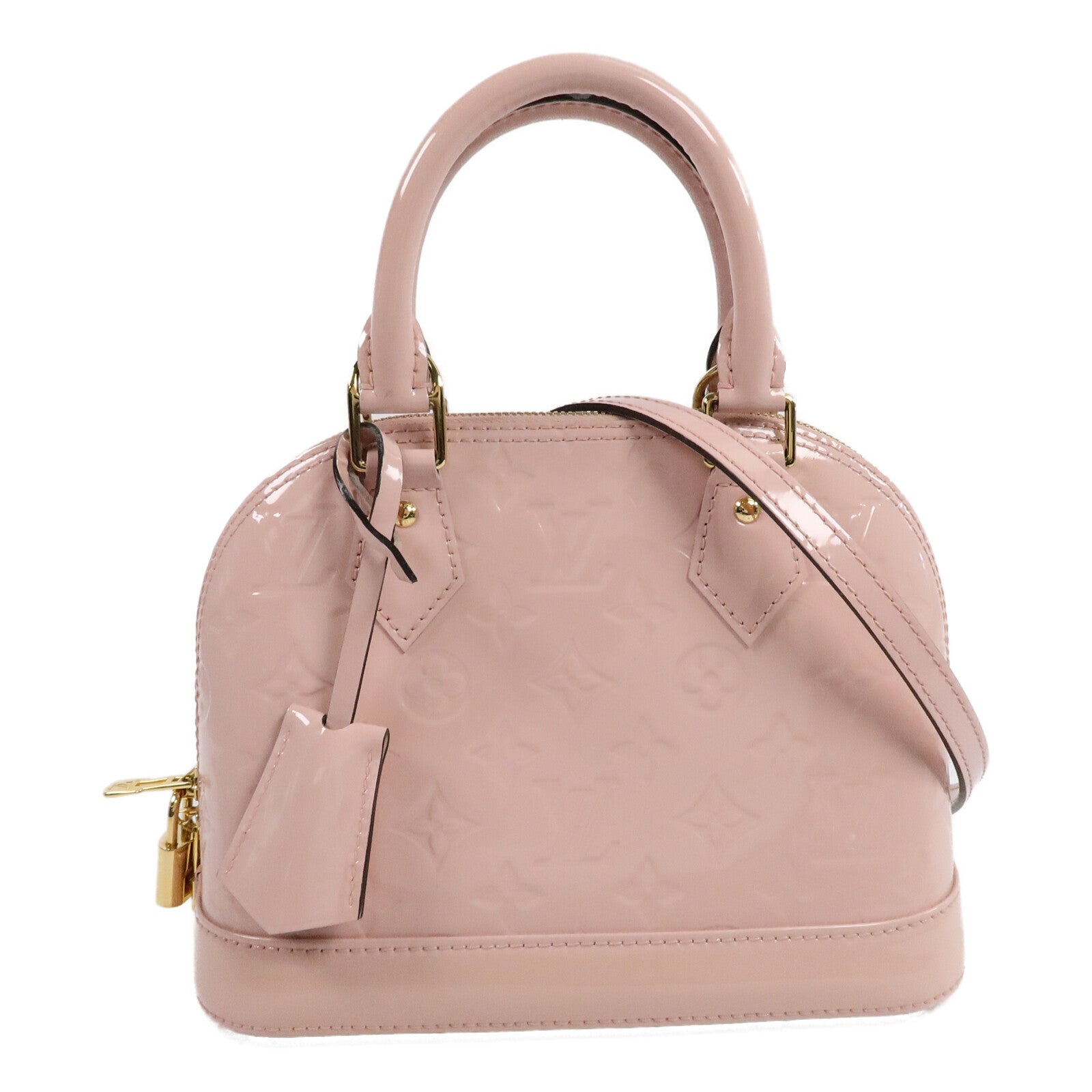 LOUIS VUITTON Monogram Vernis Alma BB手挽肩背兩用袋