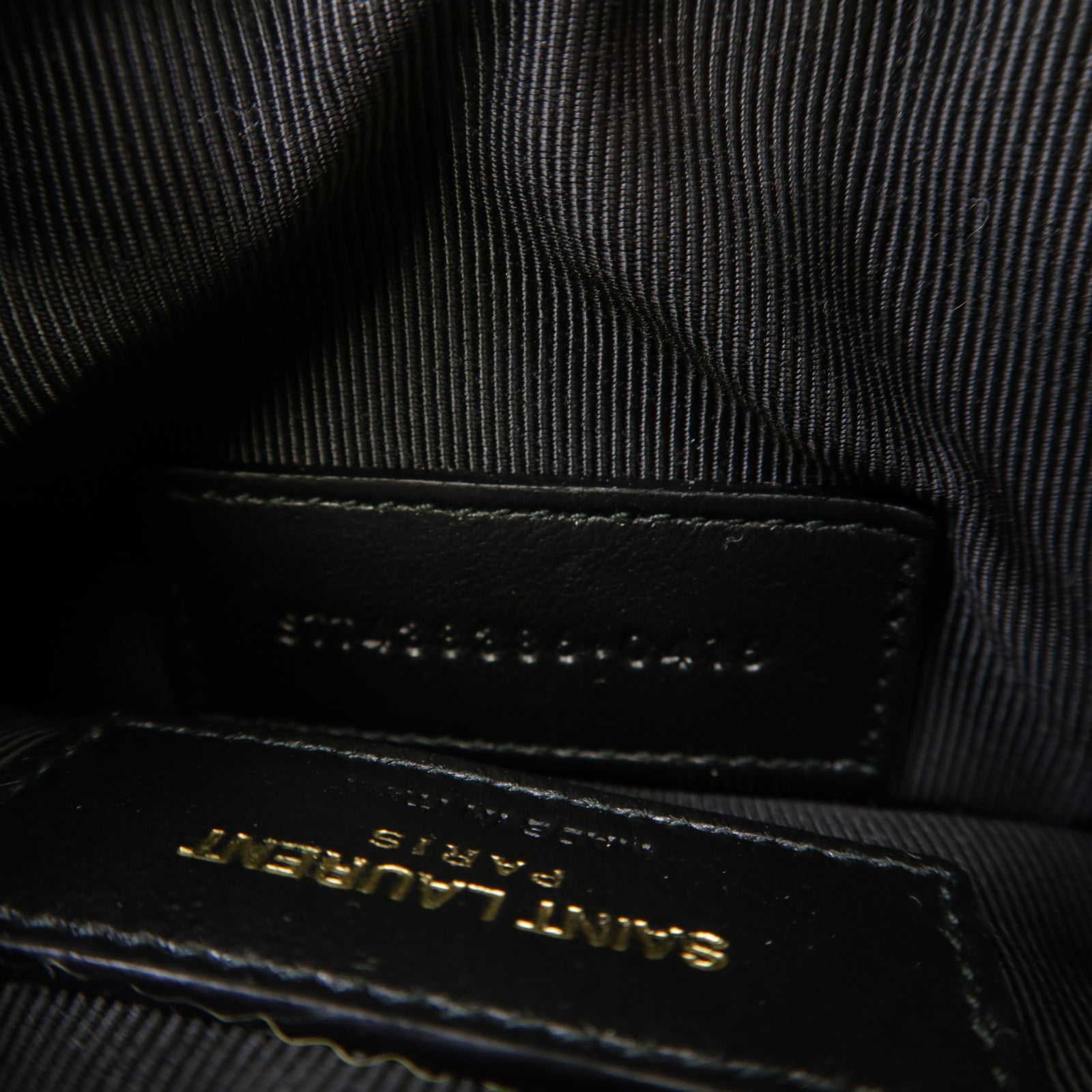 SAINT LAURENT 牛皮皮革Coin Case金扣零錢包黑色