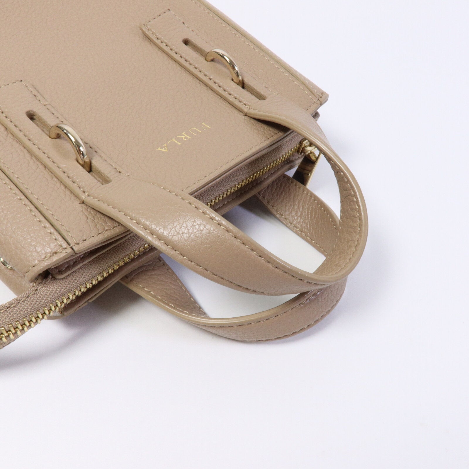 Furla 牛皮皮革2 Way Bag手挽肩背兩用袋