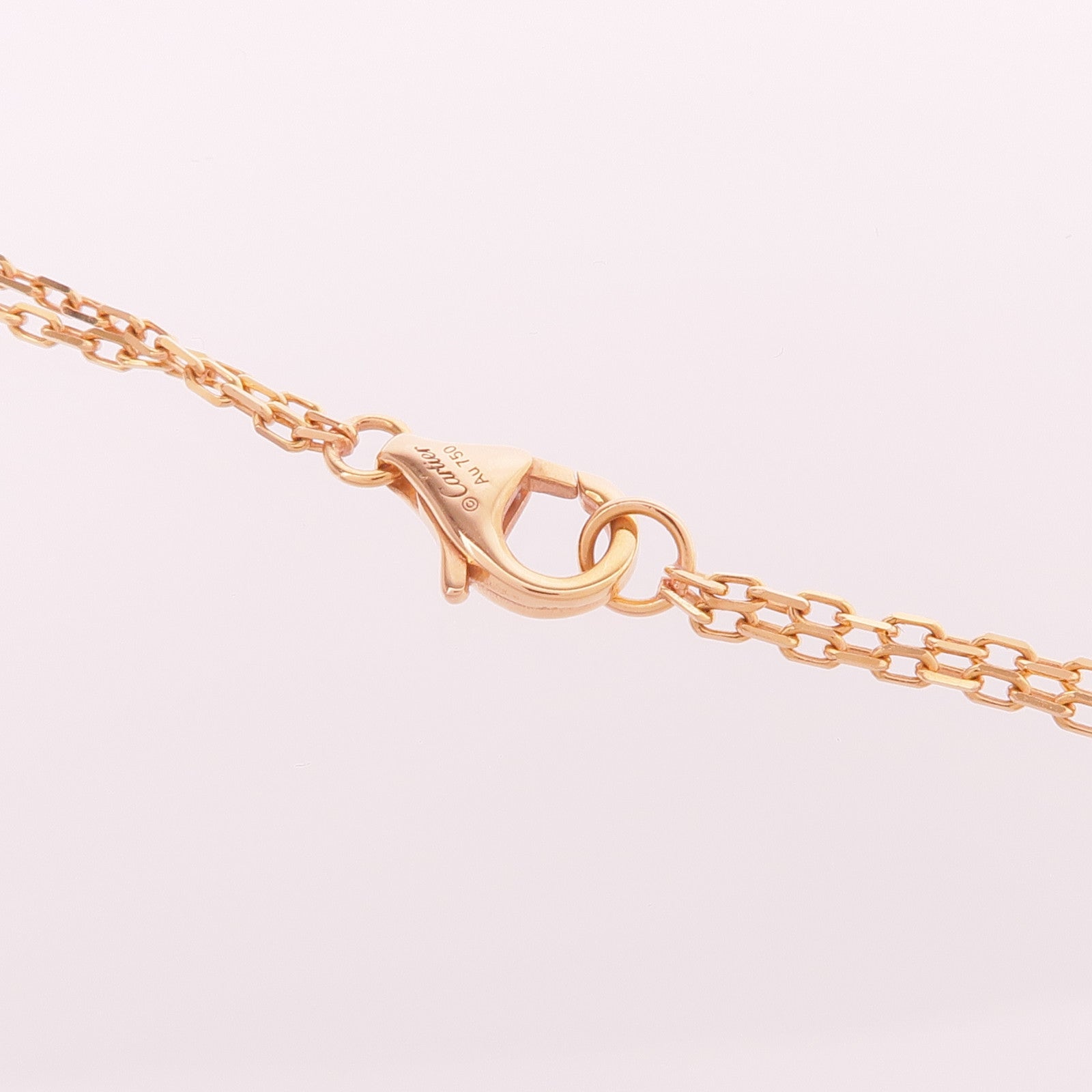 CARTIER 18K玫瑰金Love Pendant 2 Diamonds鑽石項鍊