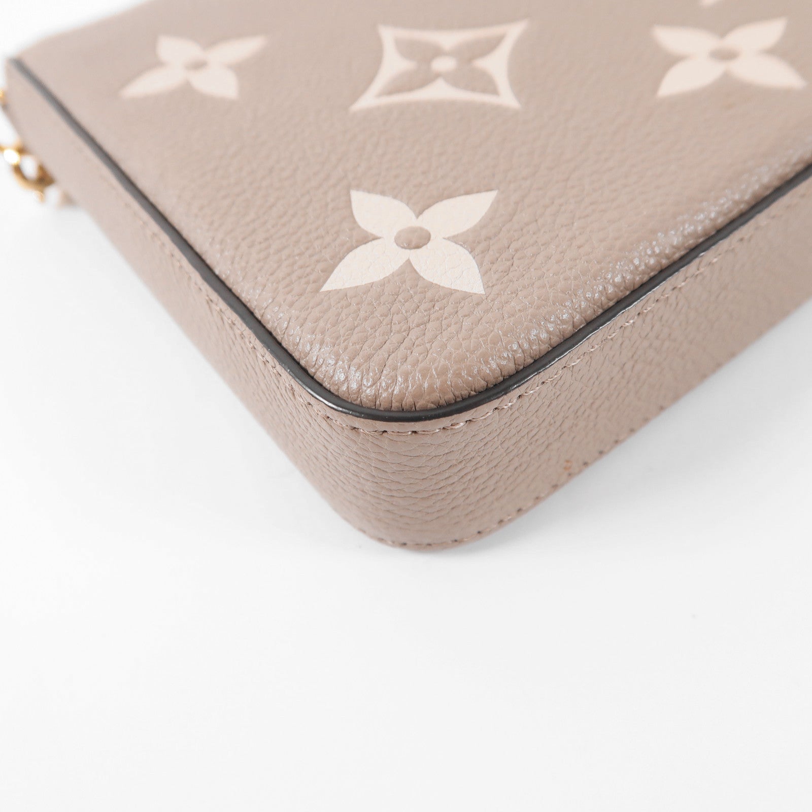 LOUIS VUITTON Monogram Empreinte Felicie Pochette金扣鏈帶肩背袋