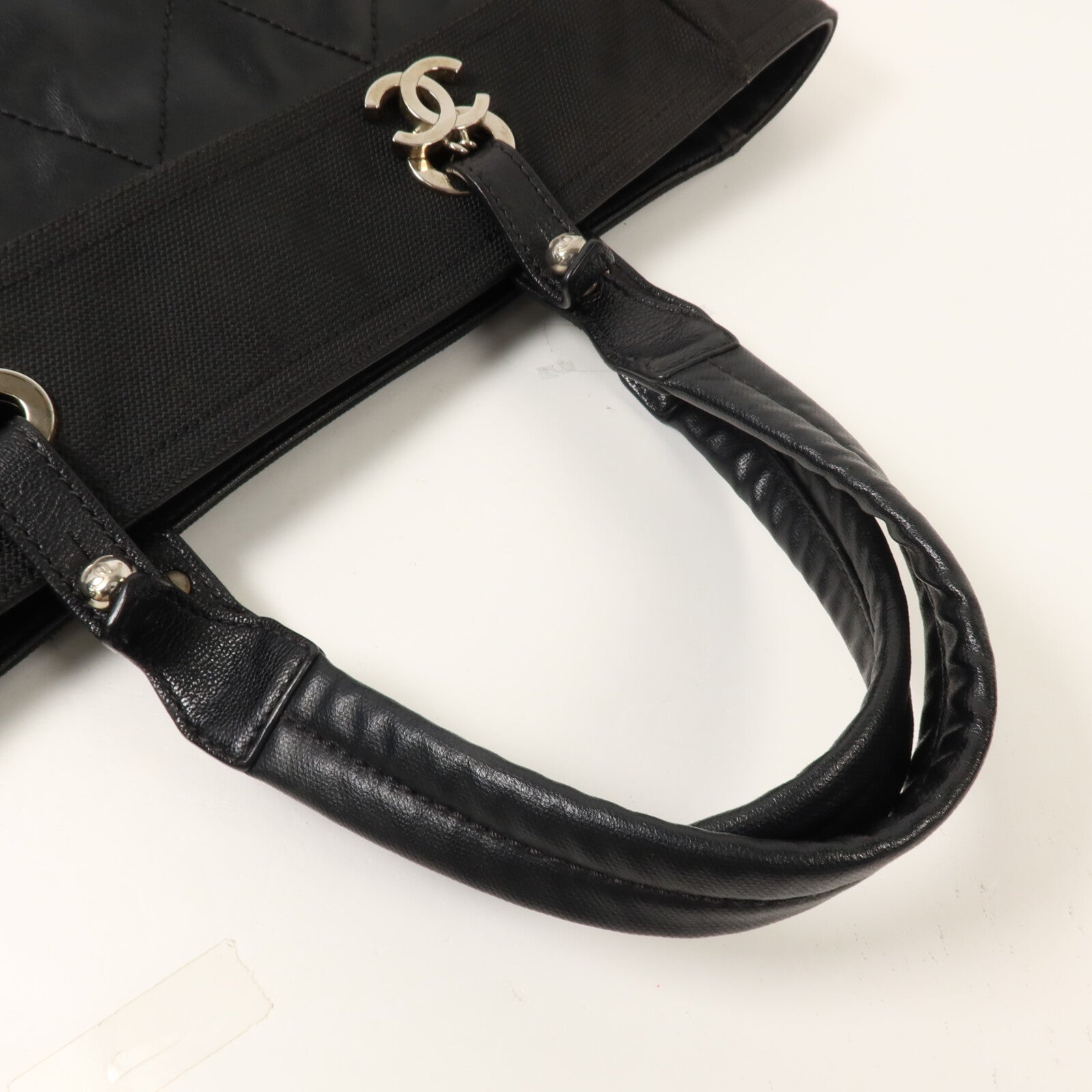 CHANEL 牛皮皮革/塗層帆布Paris Biarritz Tote手挽袋