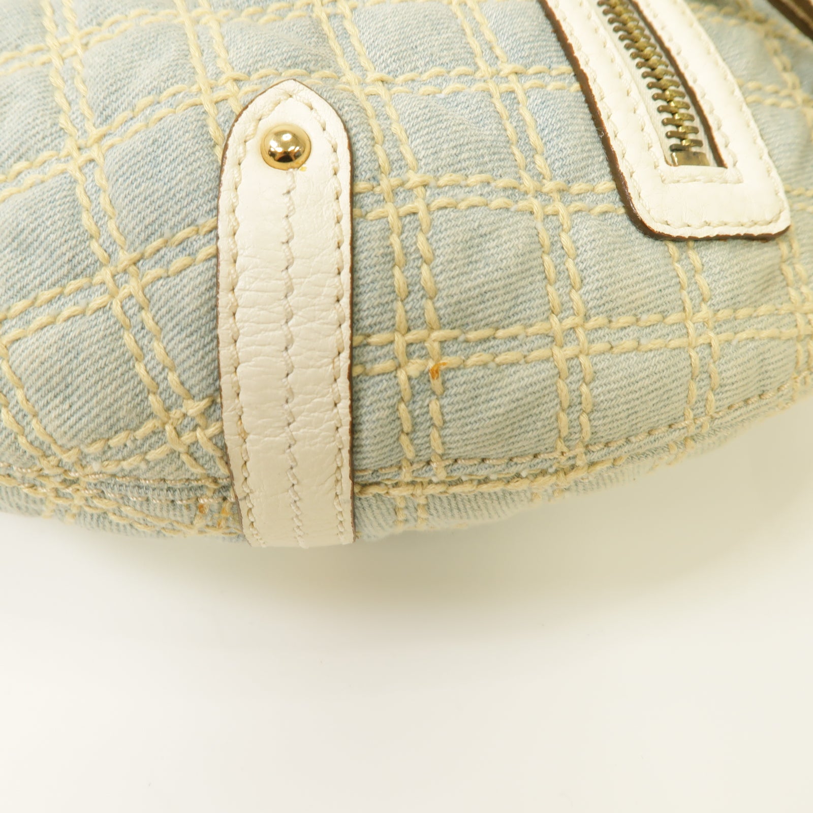 MARC JACOBS 帆布Shoulder Bag金扣肩背袋藍色