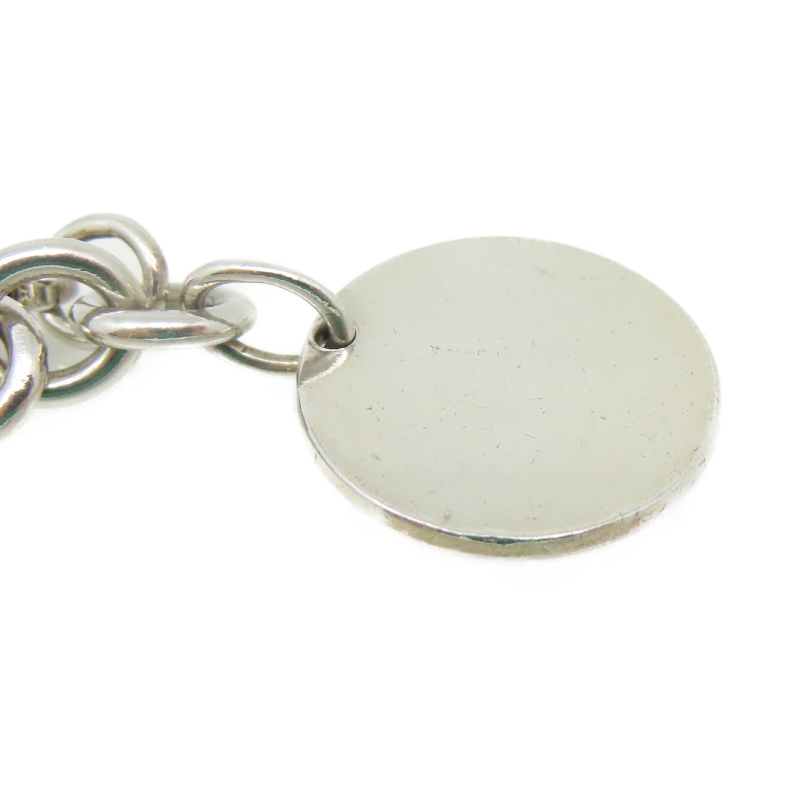 TIFFANY＆CO 【激減優惠】925純銀Circle Tag Charm Bracelet手鏈