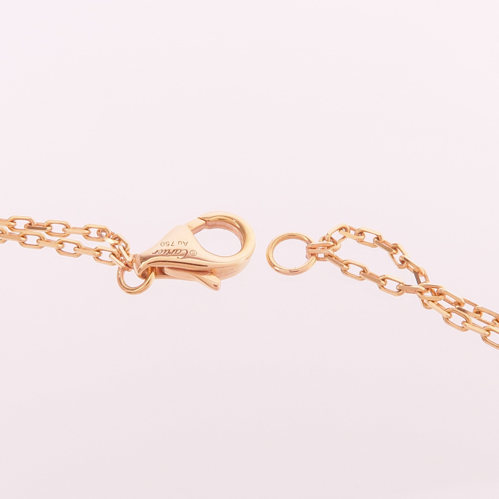 CARTIER 18K玫瑰金Love Pendant 2 Diamonds鑽石項鍊