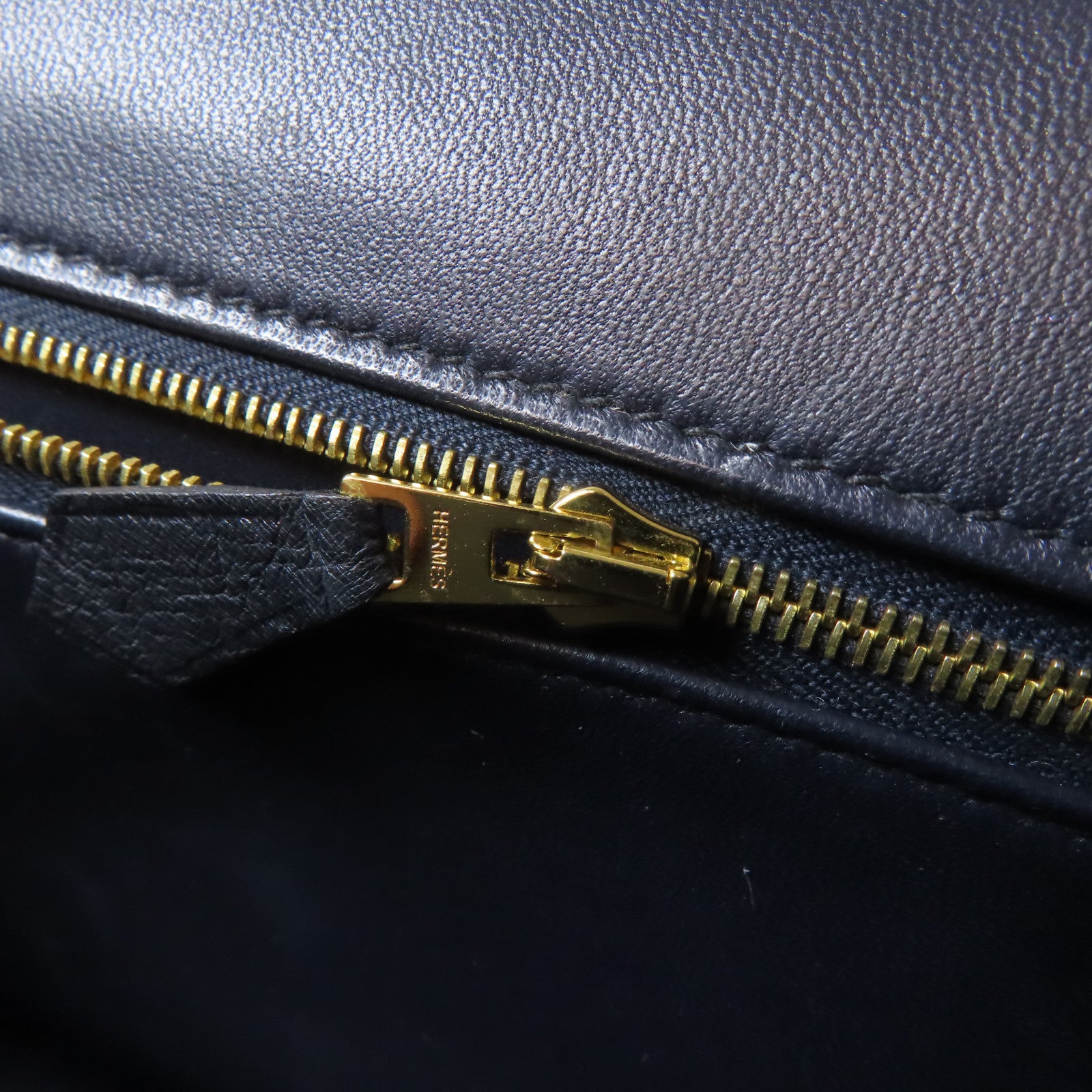 HERMES 【Hermes Fair】鴕鳥皮革Constance 24金扣肩背袋深綠色