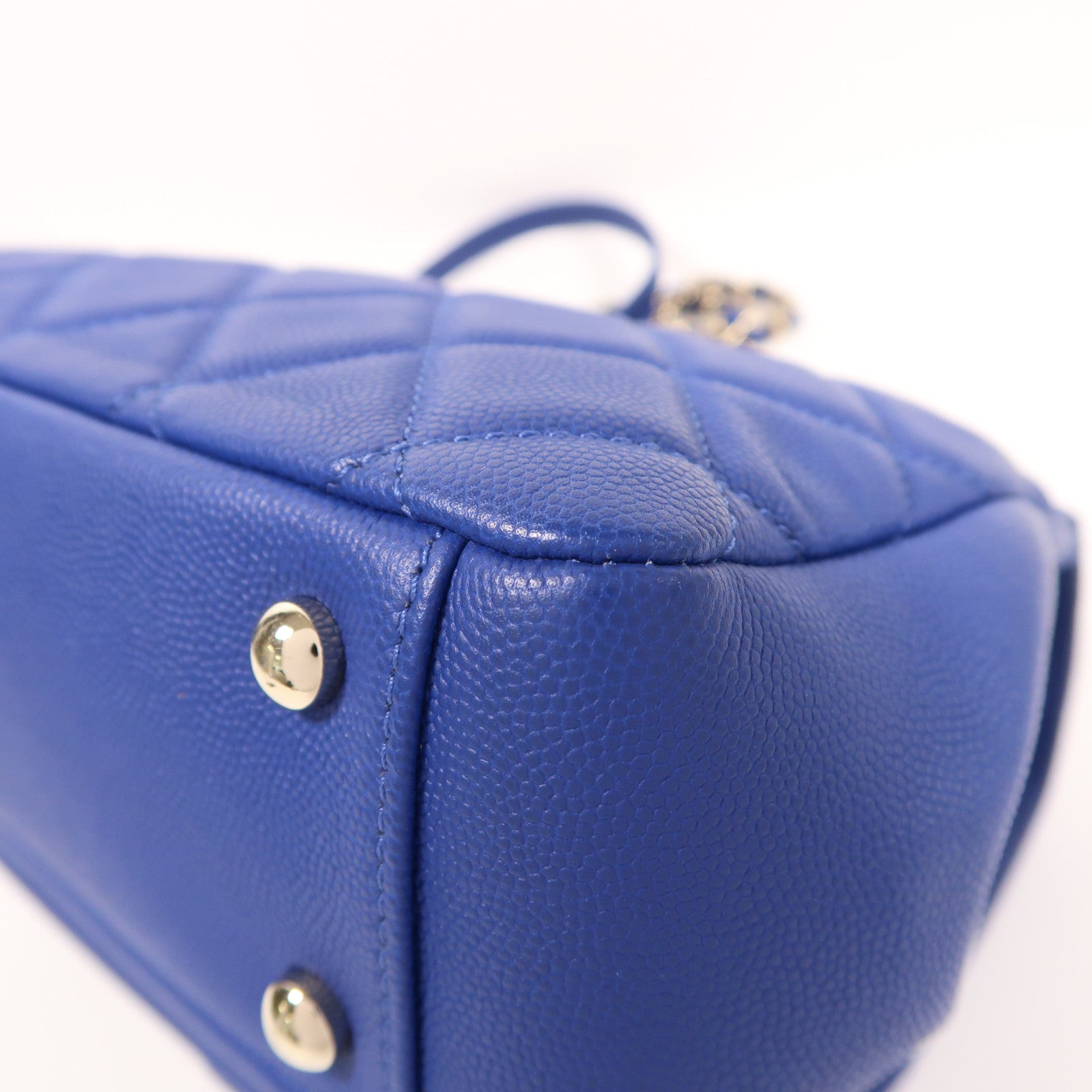 CHANEL 牛皮皮革Business Affinity金扣鏈帶手挽肩背兩用袋