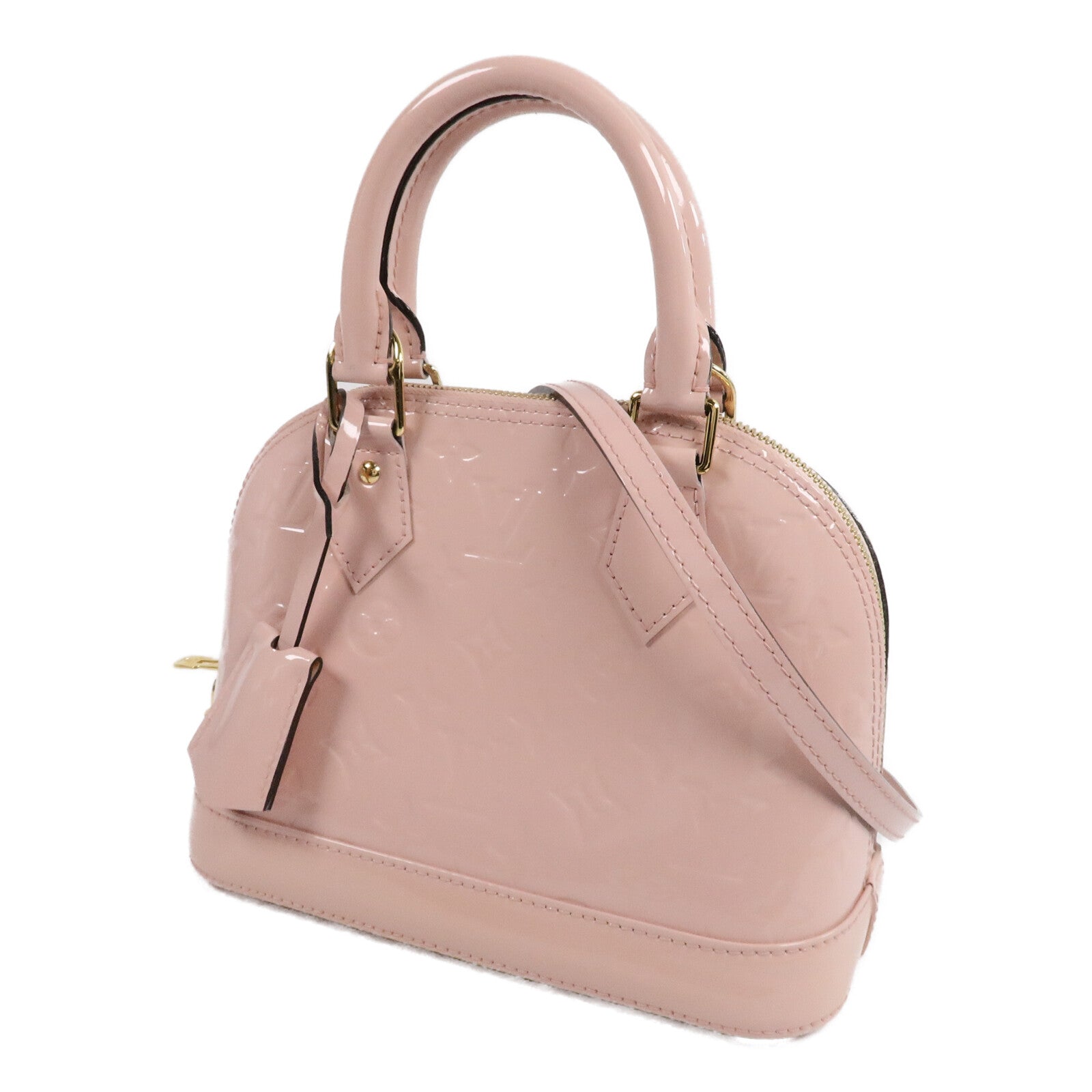 LOUIS VUITTON Monogram Vernis Alma BB手挽肩背兩用袋