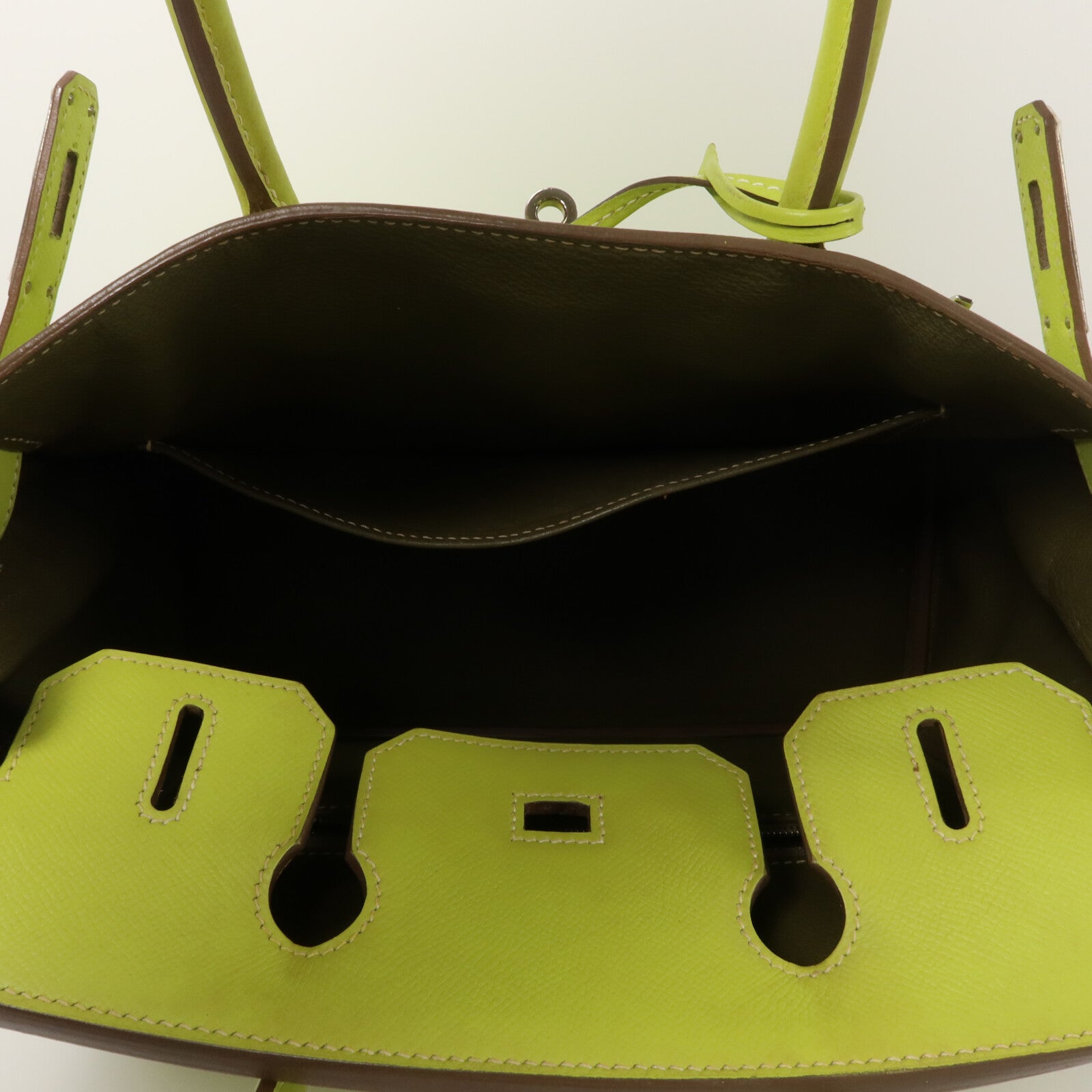 HERMES Epsom皮革Birkin 30 Candy手挽袋Kiwi
