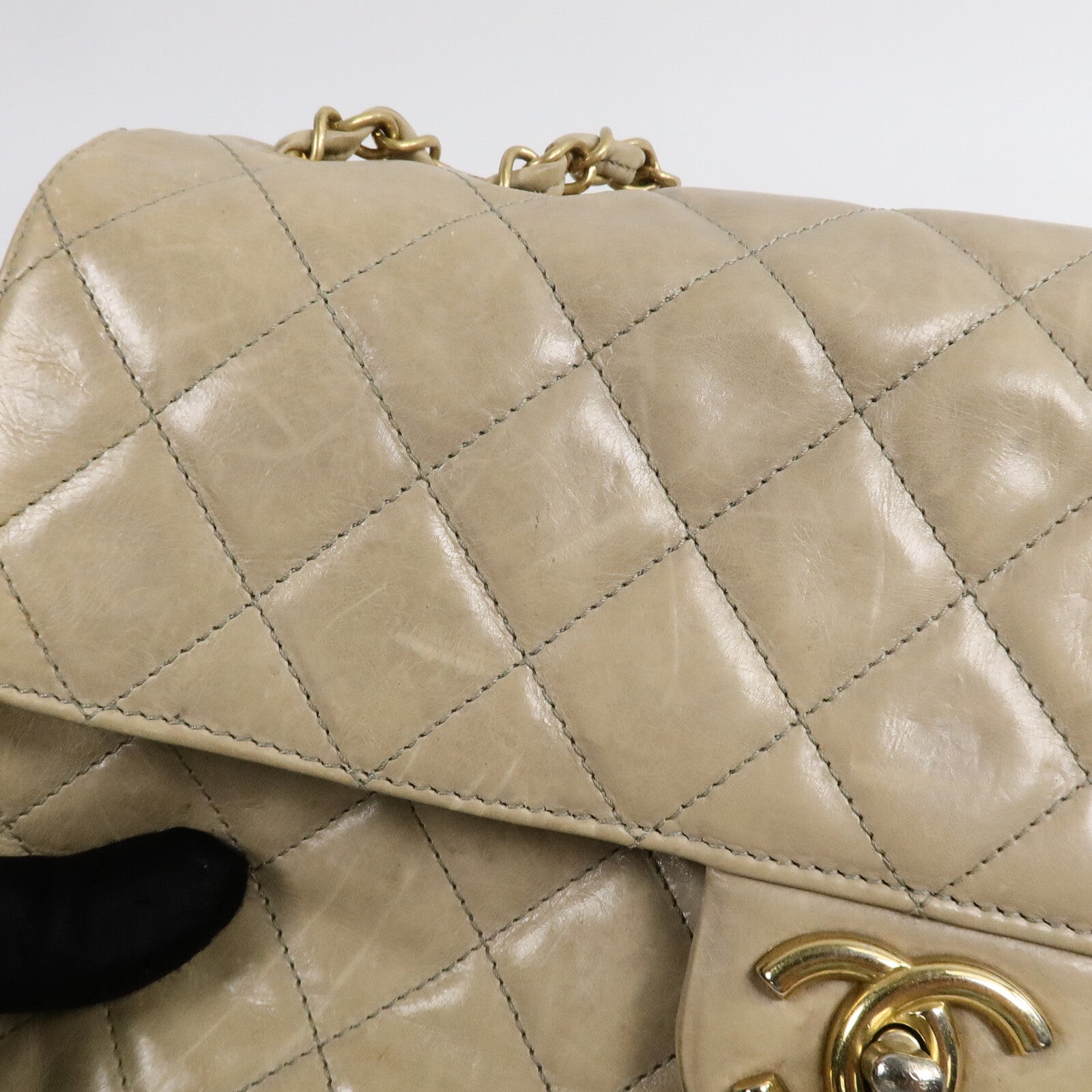 CHANEL 牛皮皮革Shoulder Bag鏈帶肩背袋