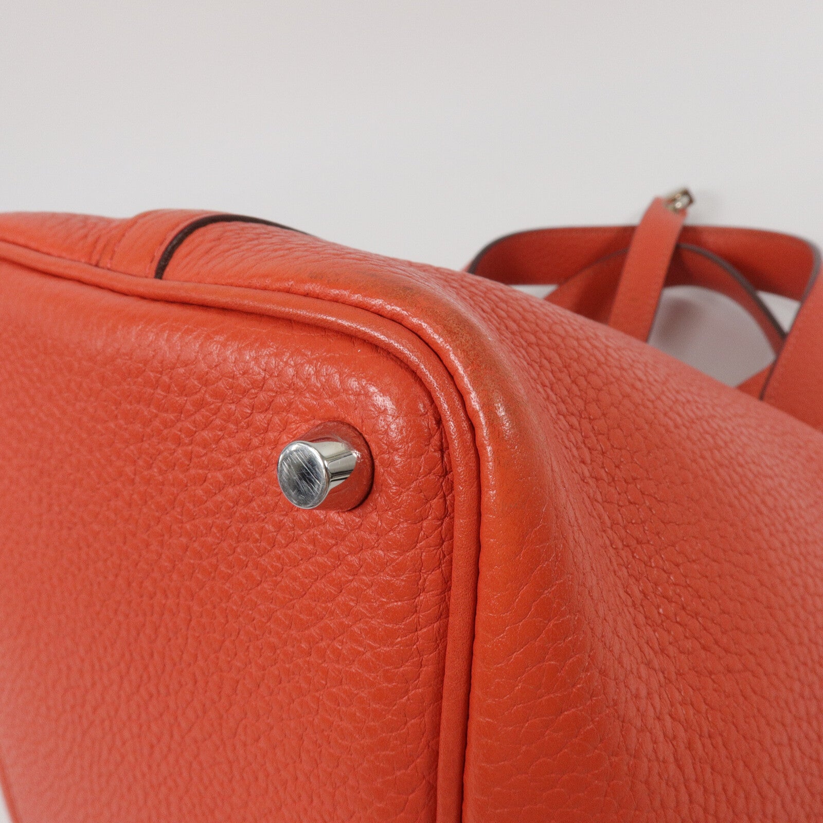 HERMES Clemence皮革Picotin PM手挽袋Bougainvillier