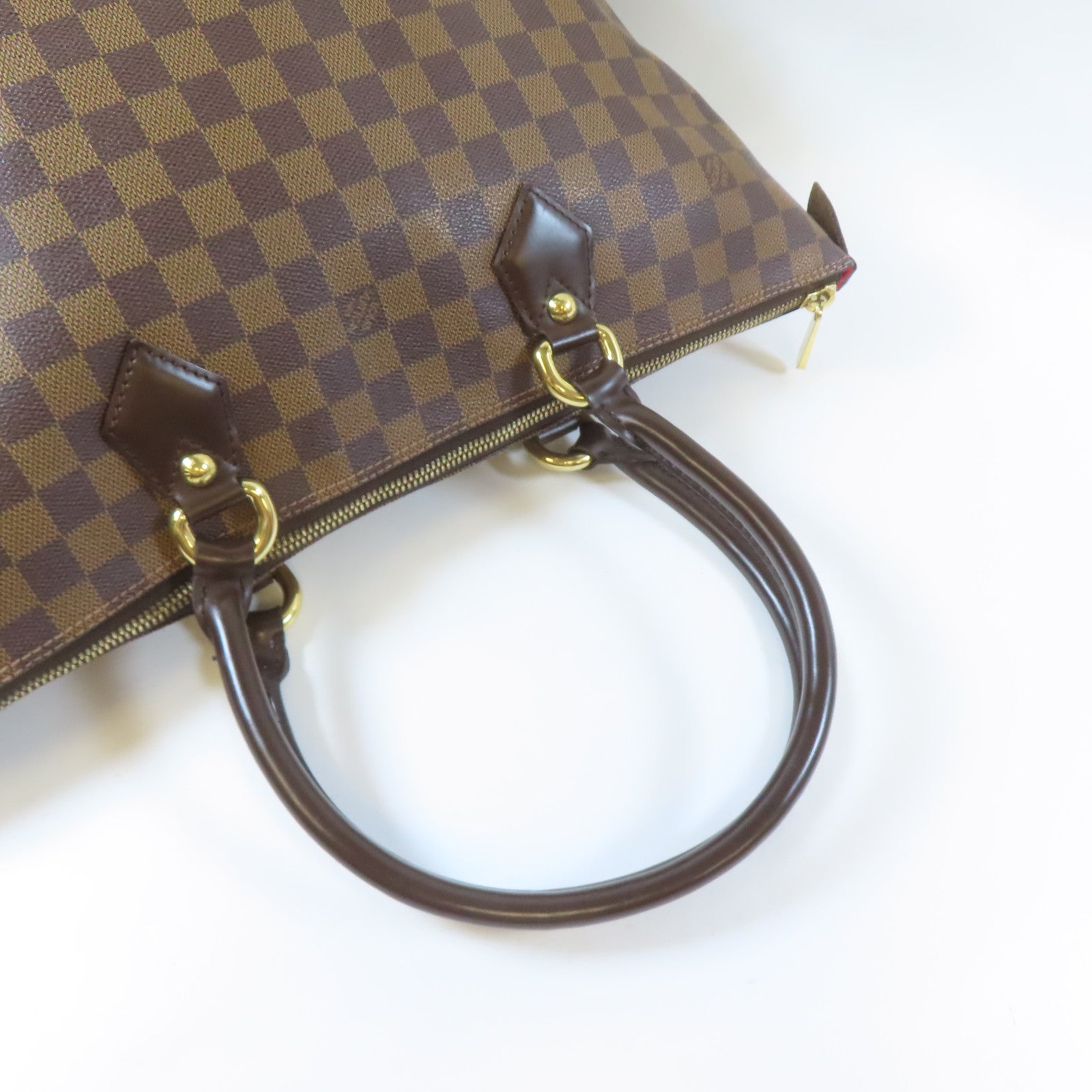 LOUIS VUITTON 【激減優惠】Damier Saleya MM金扣肩背袋啡色