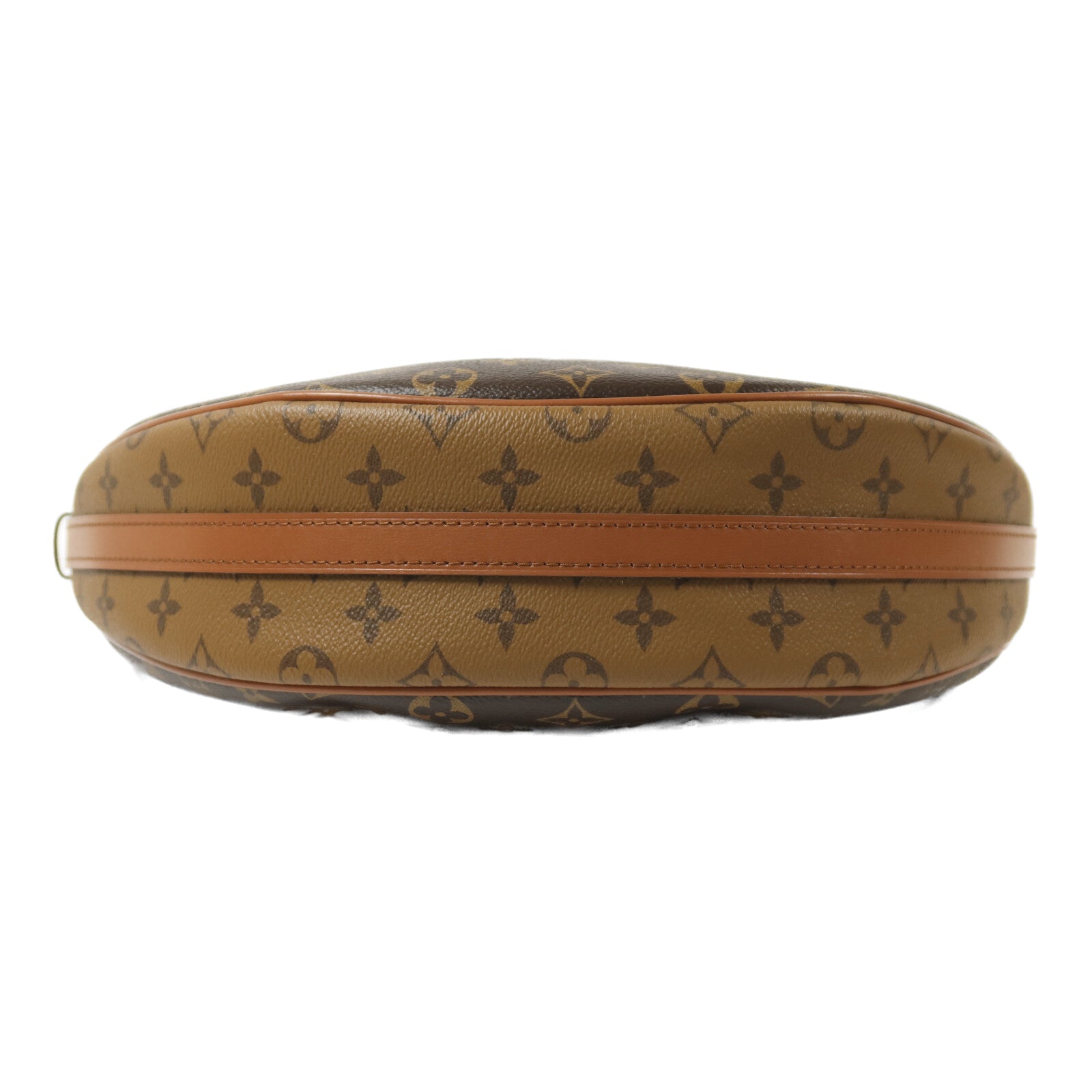 LOUIS VUITTON Monogram Reverse Loop Hobo金扣手挽肩背兩用袋棕色