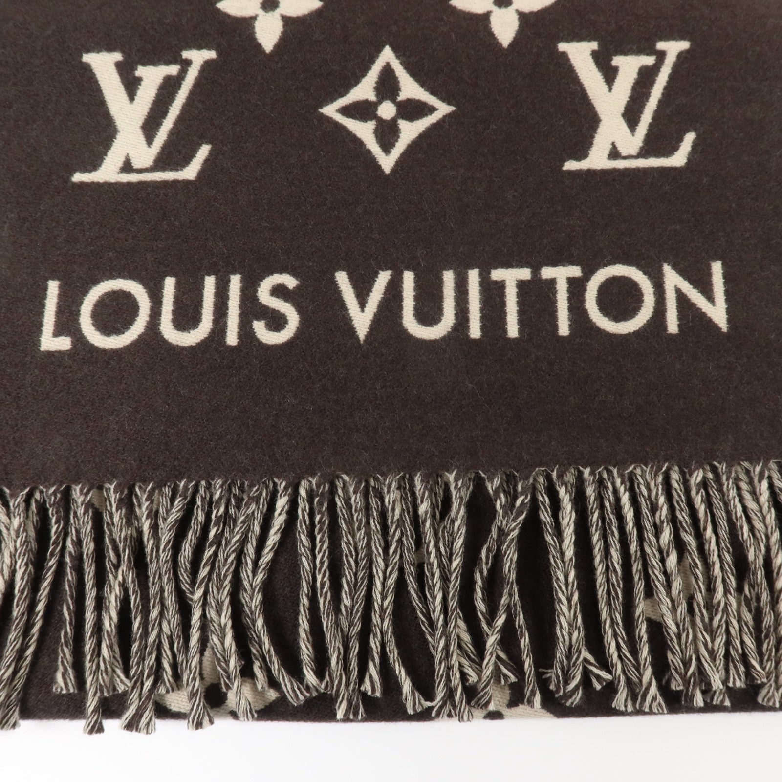 LOUIS VUITTON 羊毛All About Monogram Scarf圍巾