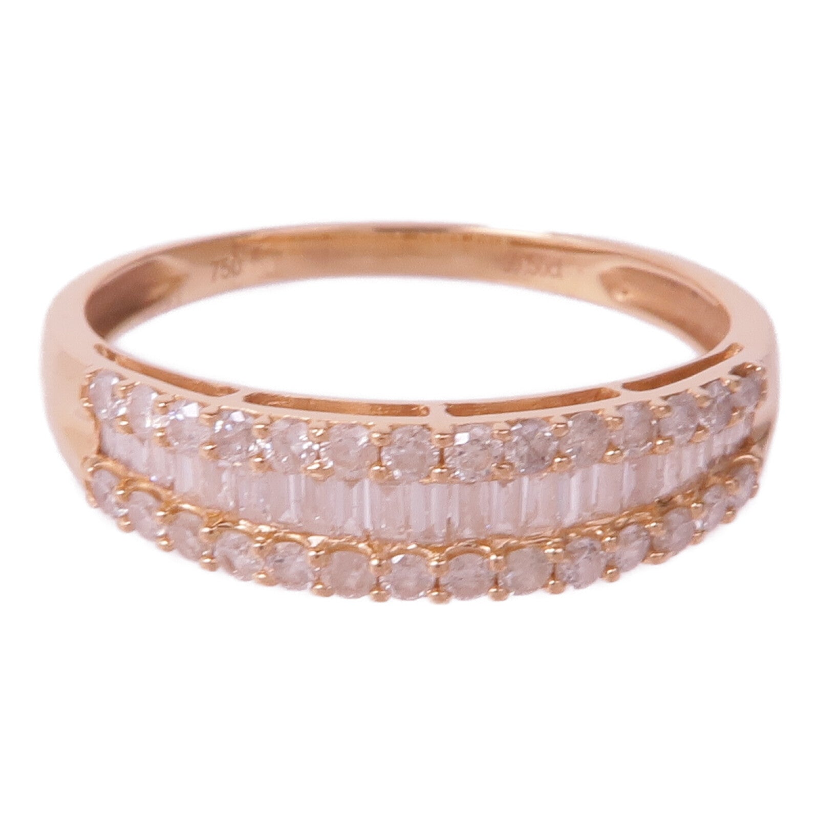 JEWELRY 18K玫瑰金Diamond Ring鑽石戒指US#8